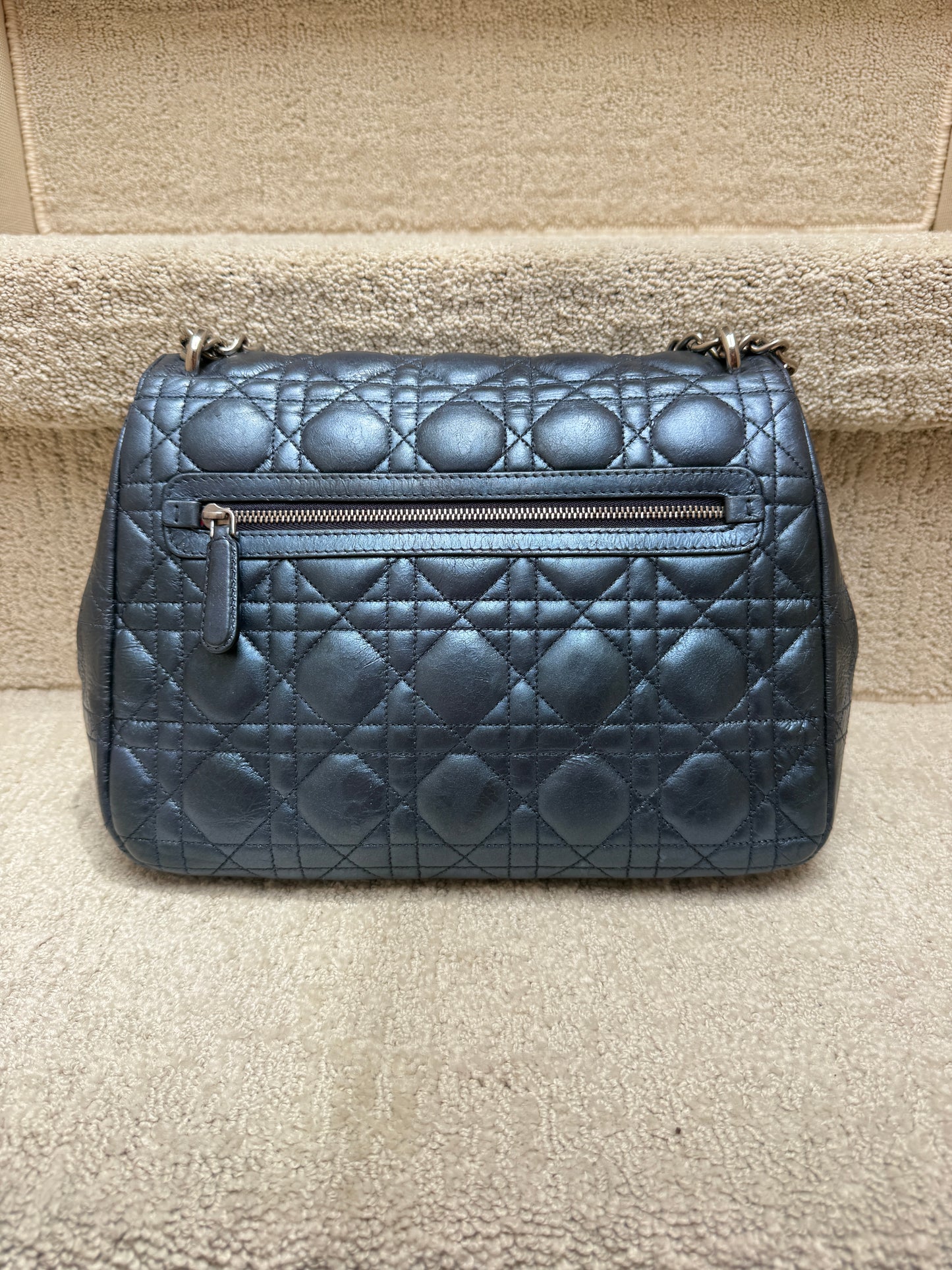 Christian Dior Miss Dior in Metallic Blue Pre-Owned