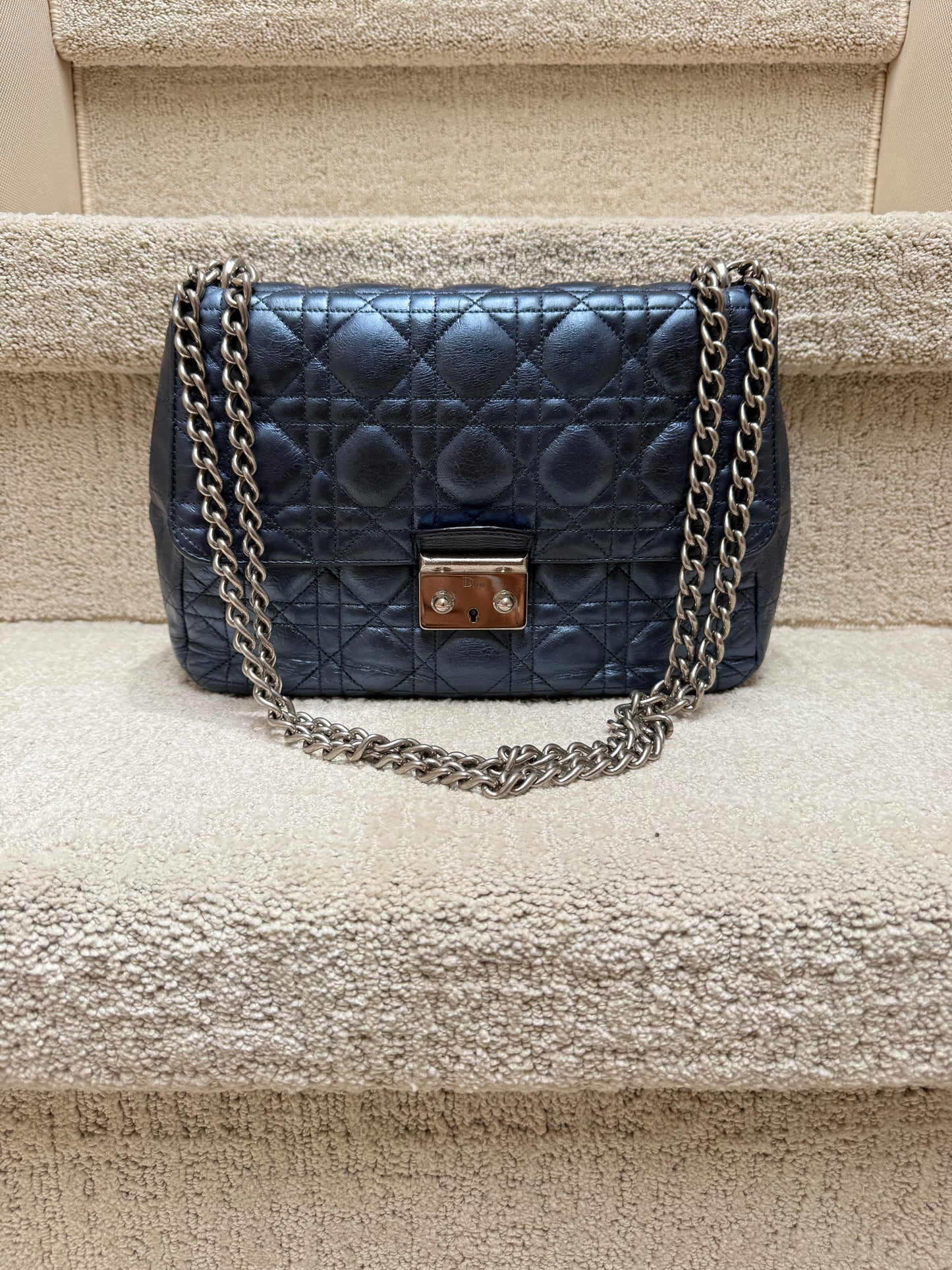 Christian Dior Miss Dior in Metallic Blue Pre-Owned