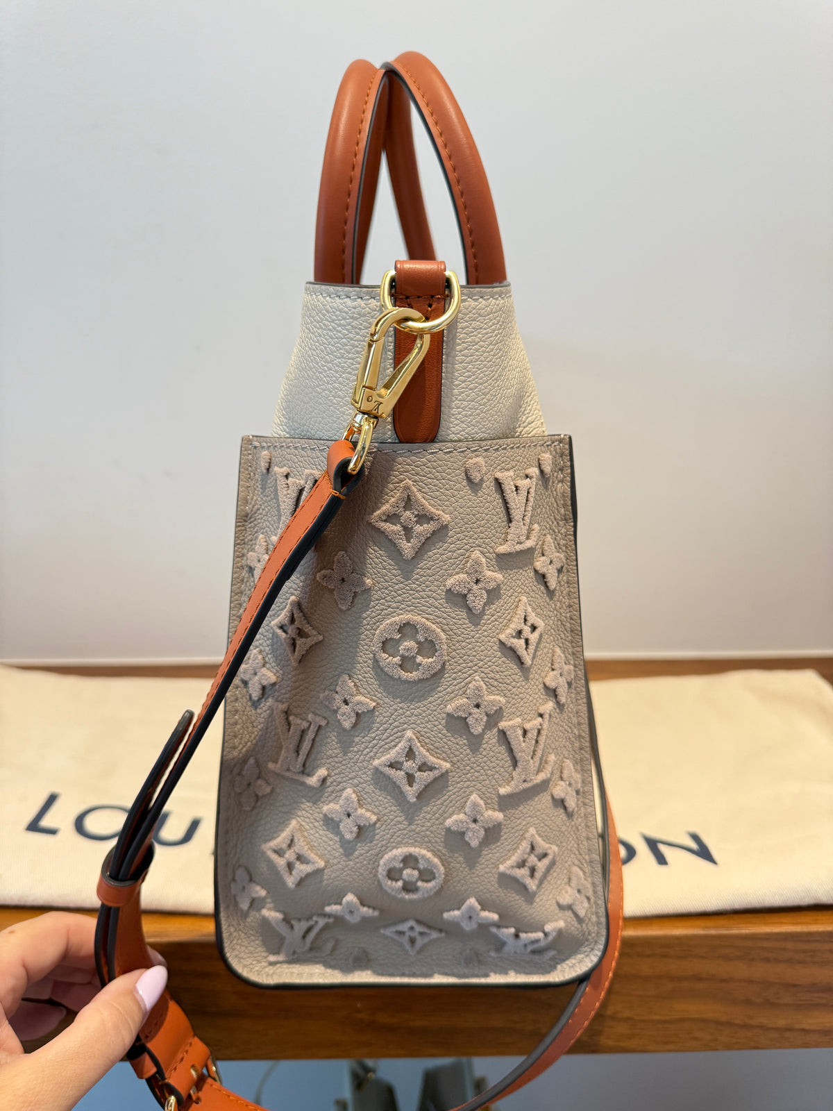Louis Vuitton Calfskin Monogram Tufting On My Side Galet Pre-Owned