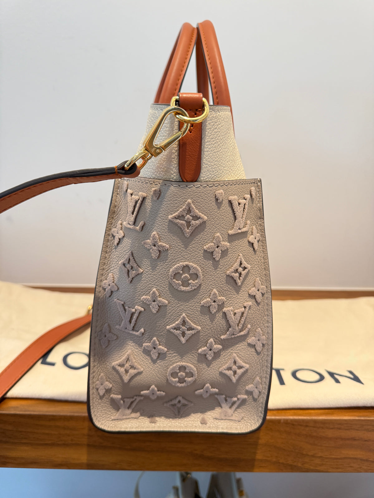 Louis Vuitton Calfskin Monogram Tufting On My Side Galet Pre-Owned