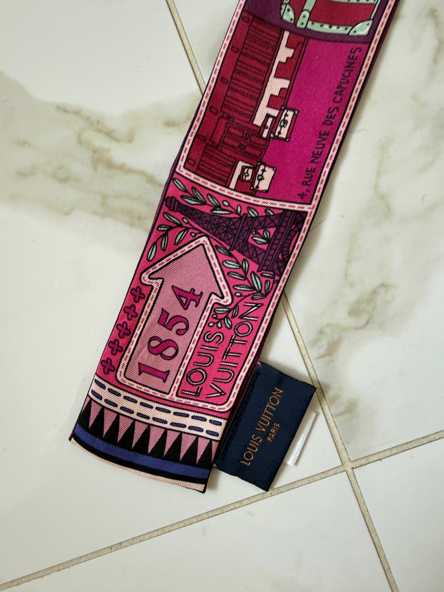 Louis Vuitton Twilly Sill Jeu De Louis Bandeau