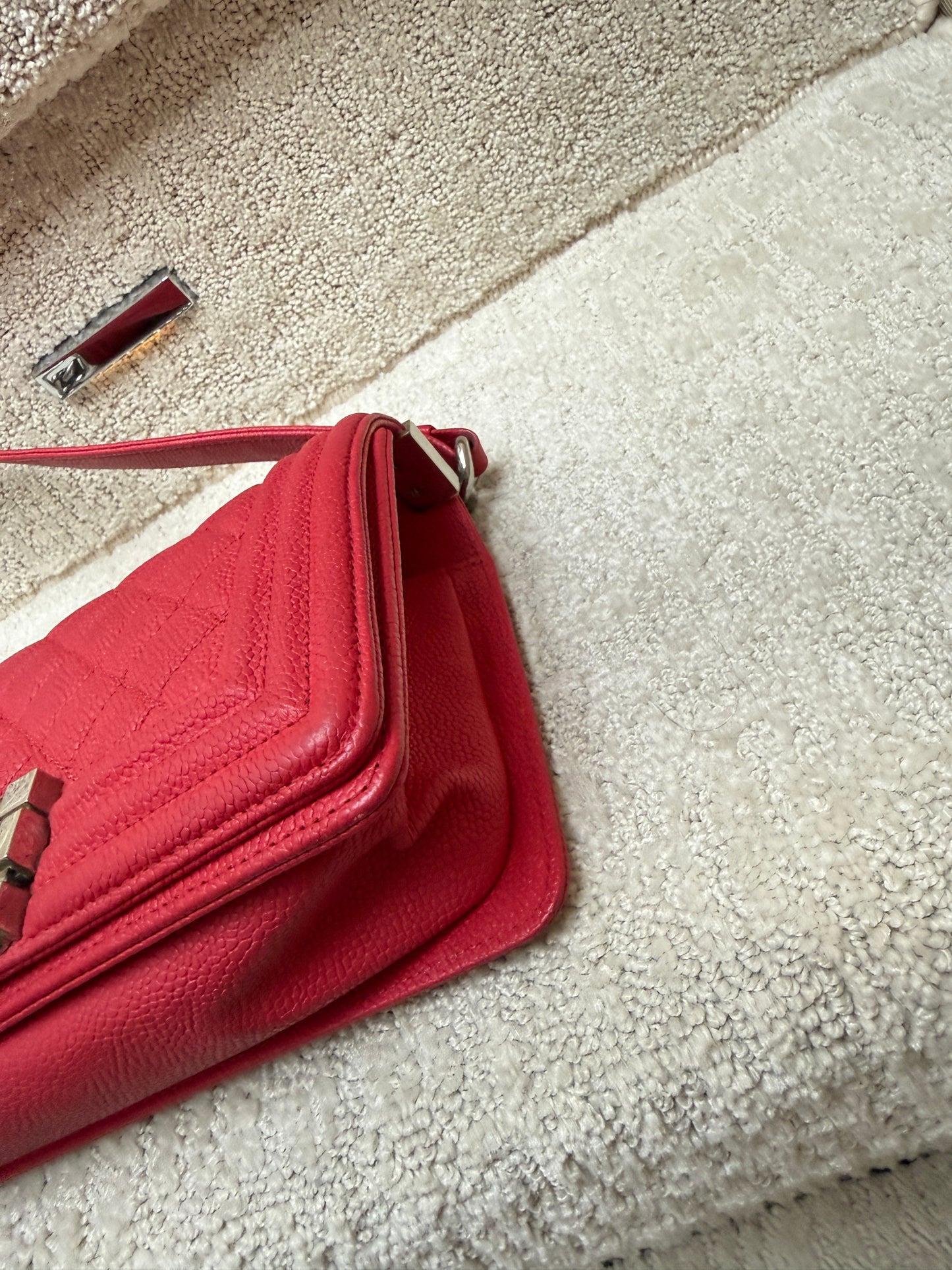 Chanel Boy Bag Small in Pink Caviar Leather Pre-Owned