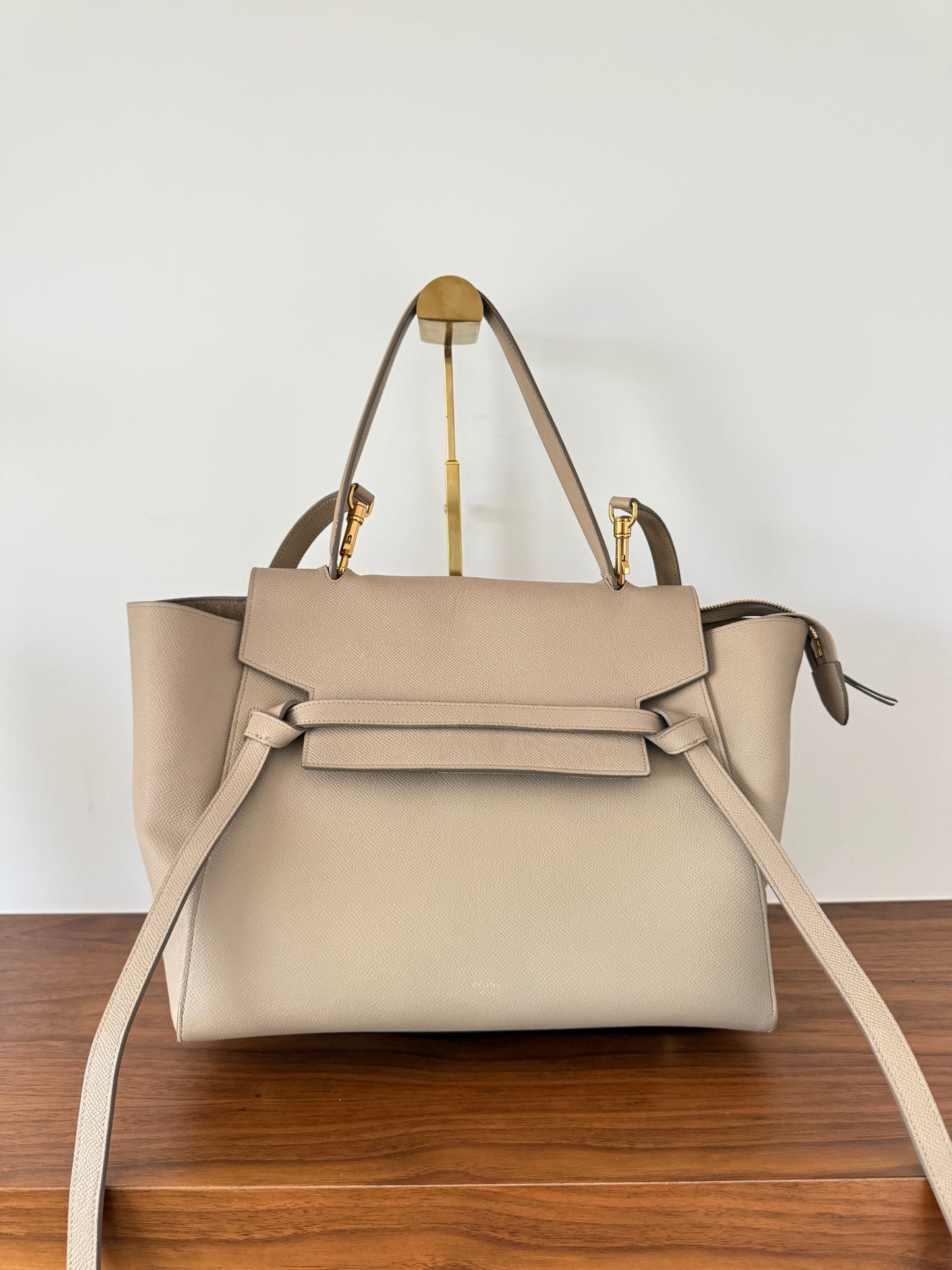 Celine Mini Belt Bag PreLoved From Purseonal Shopper in Taupe