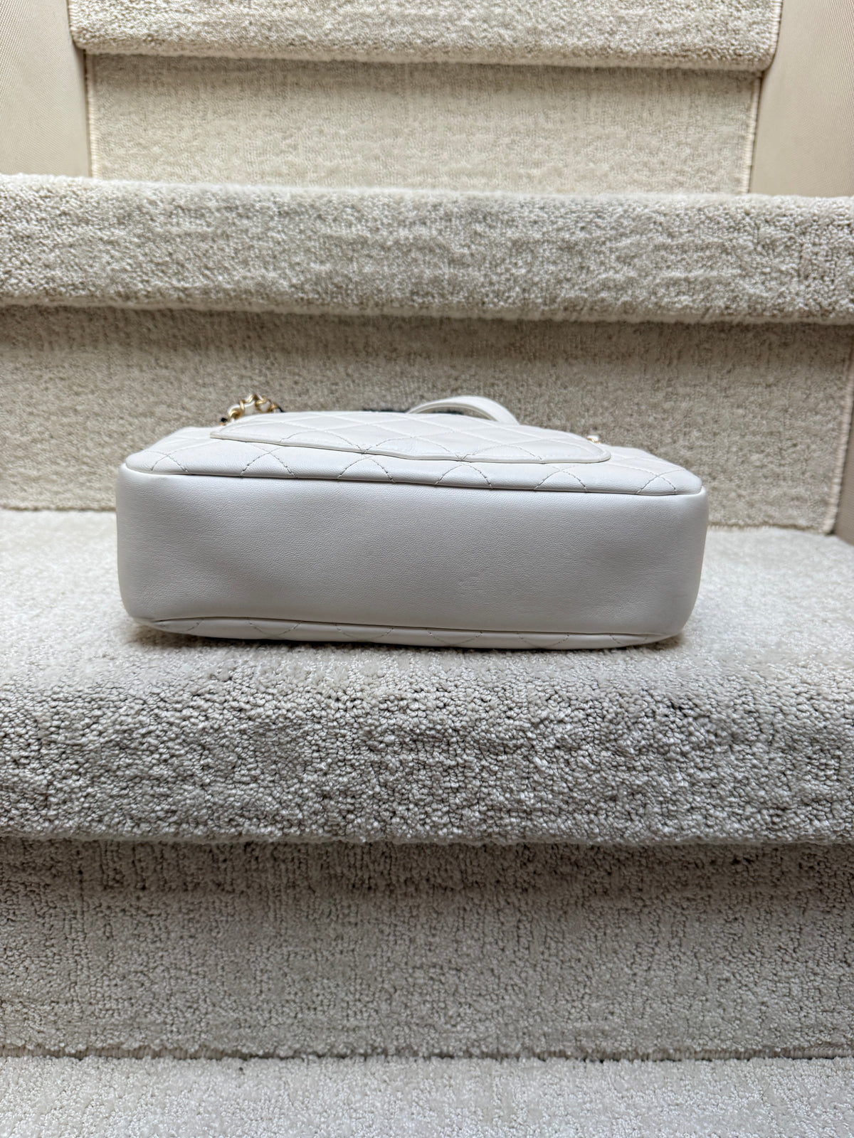 Chanel all about chains bottom of handbag used for sale reseller
