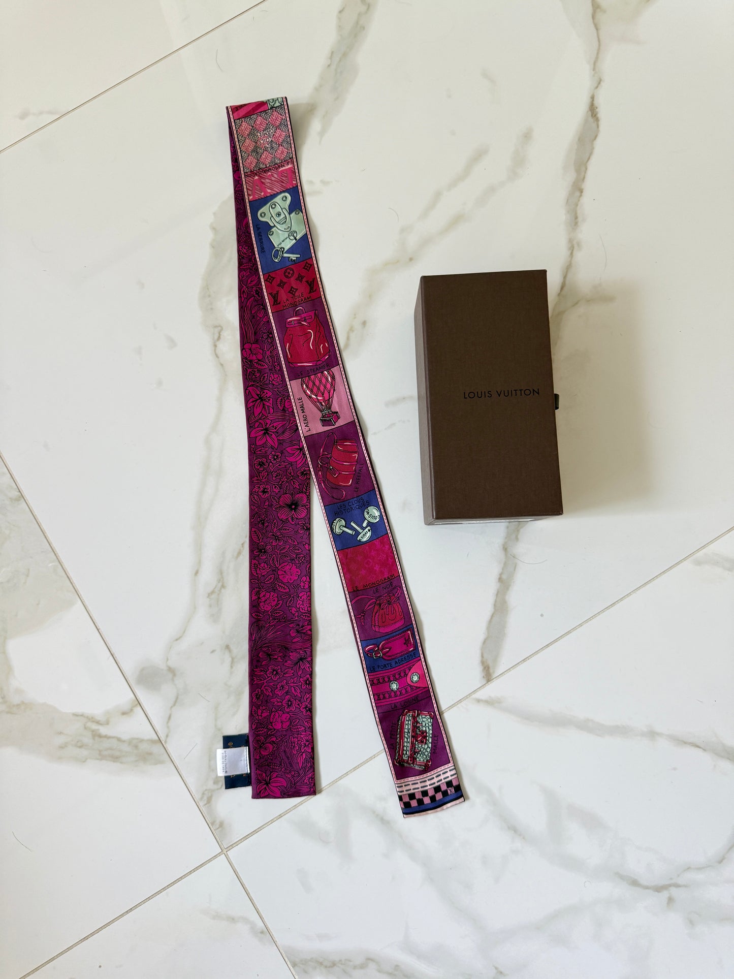 Louis Vuitton Twilly Sill Jeu De Louis Bandeau