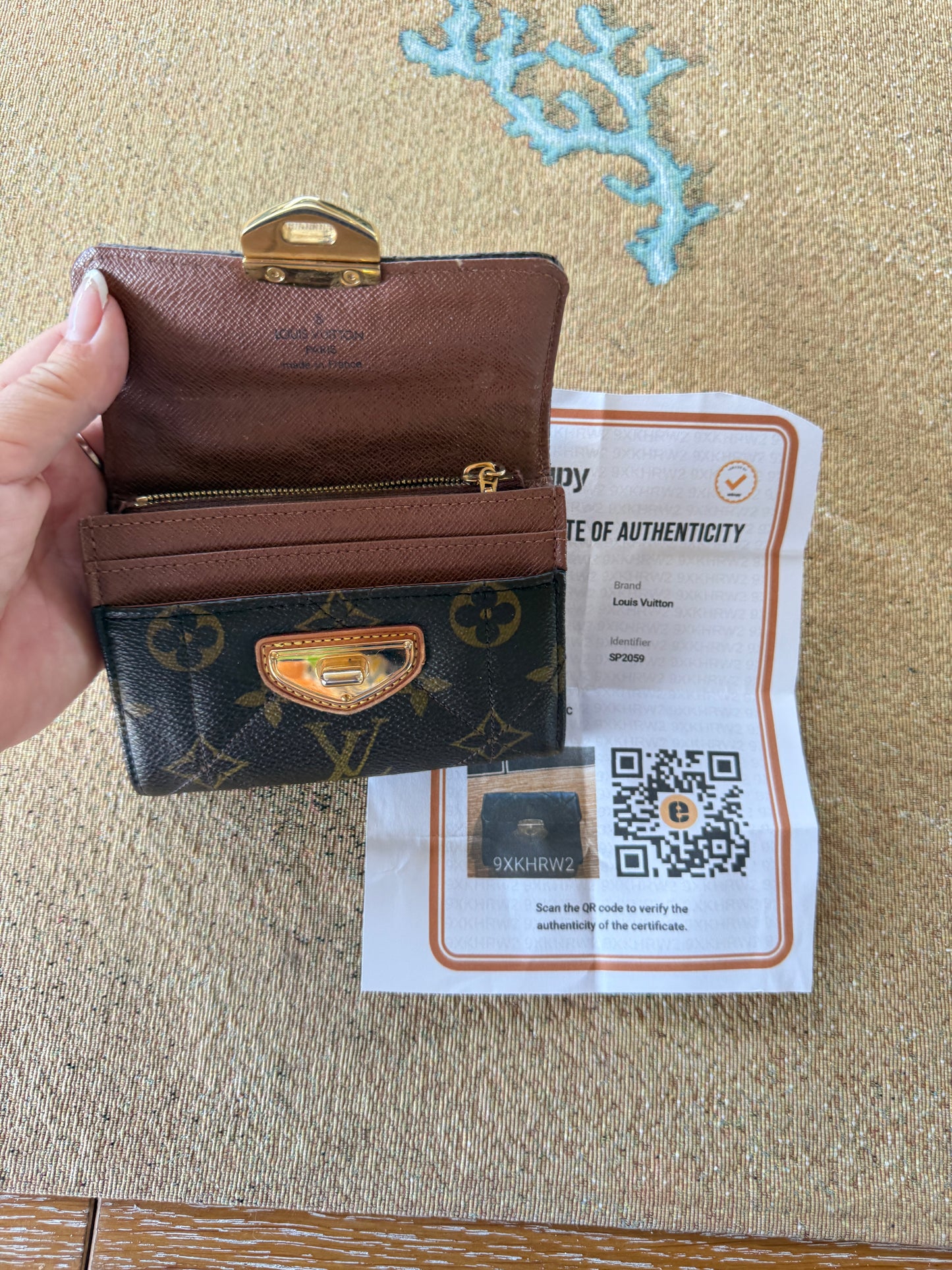 Louis Vuitton Compact Half Wallet Monogram Pre-Owned