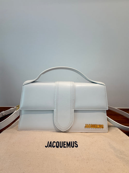 Jacquemus White Leather Le Grand Bambino with Strap