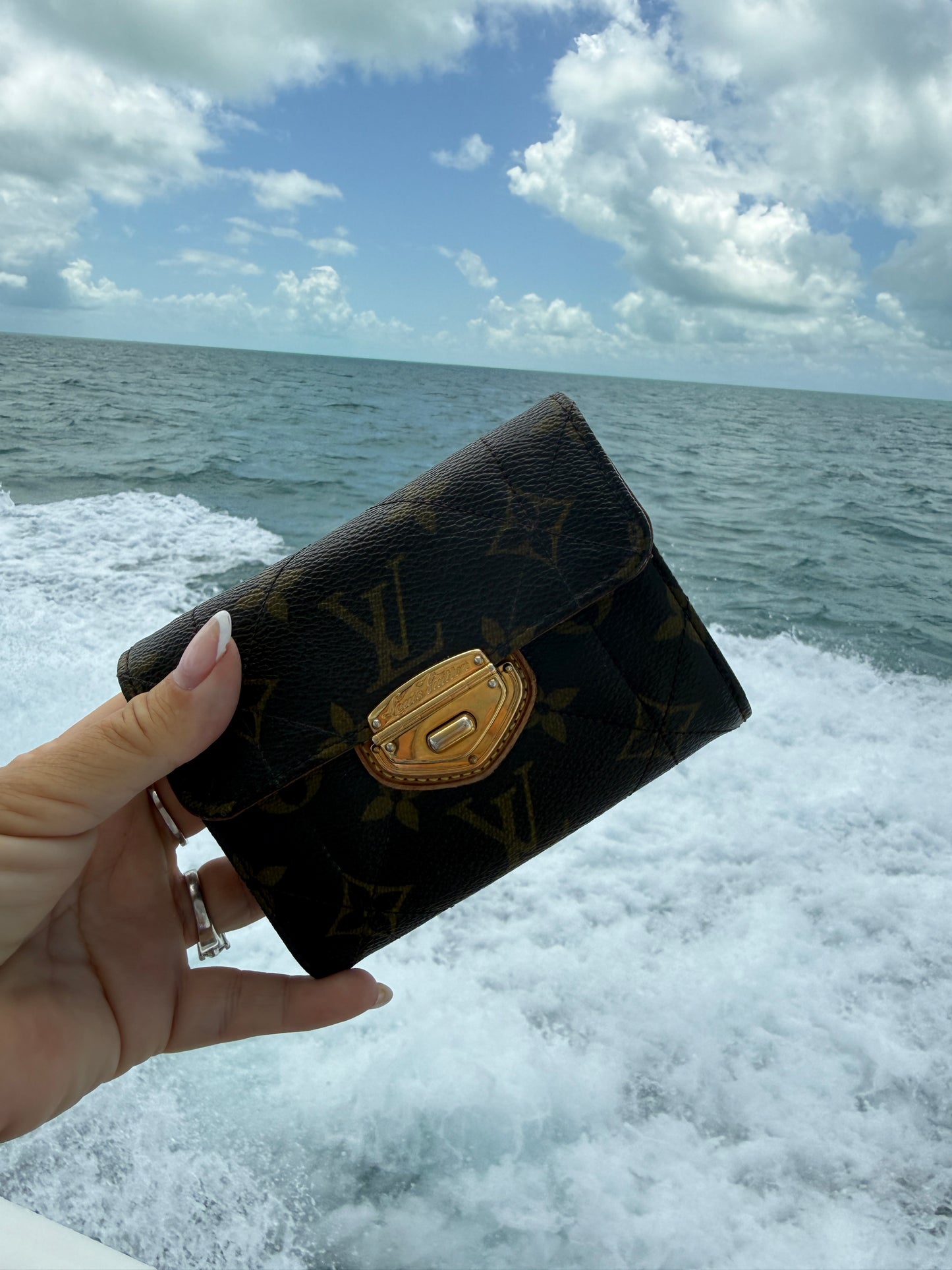Louis Vuitton Compact Half Wallet Monogram Pre-Owned