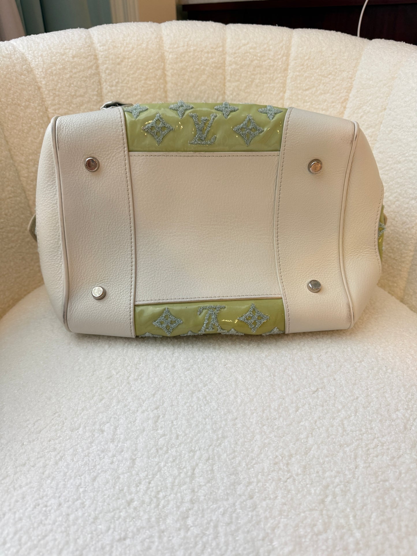 Louis Vuitton Special Edition Bouclettes Speedy Round in Green