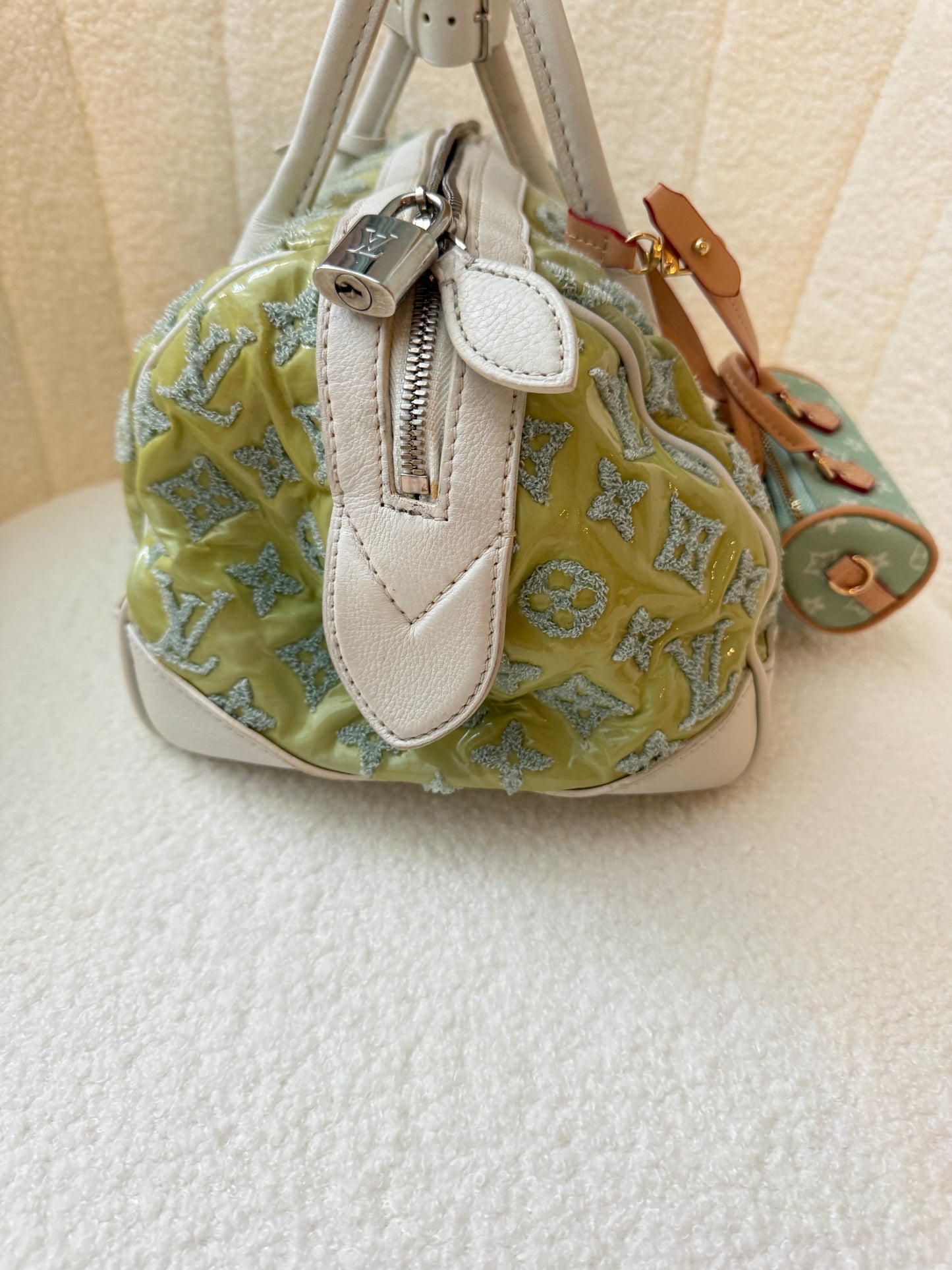 Louis Vuitton Special Edition Bouclettes Speedy Round in Green