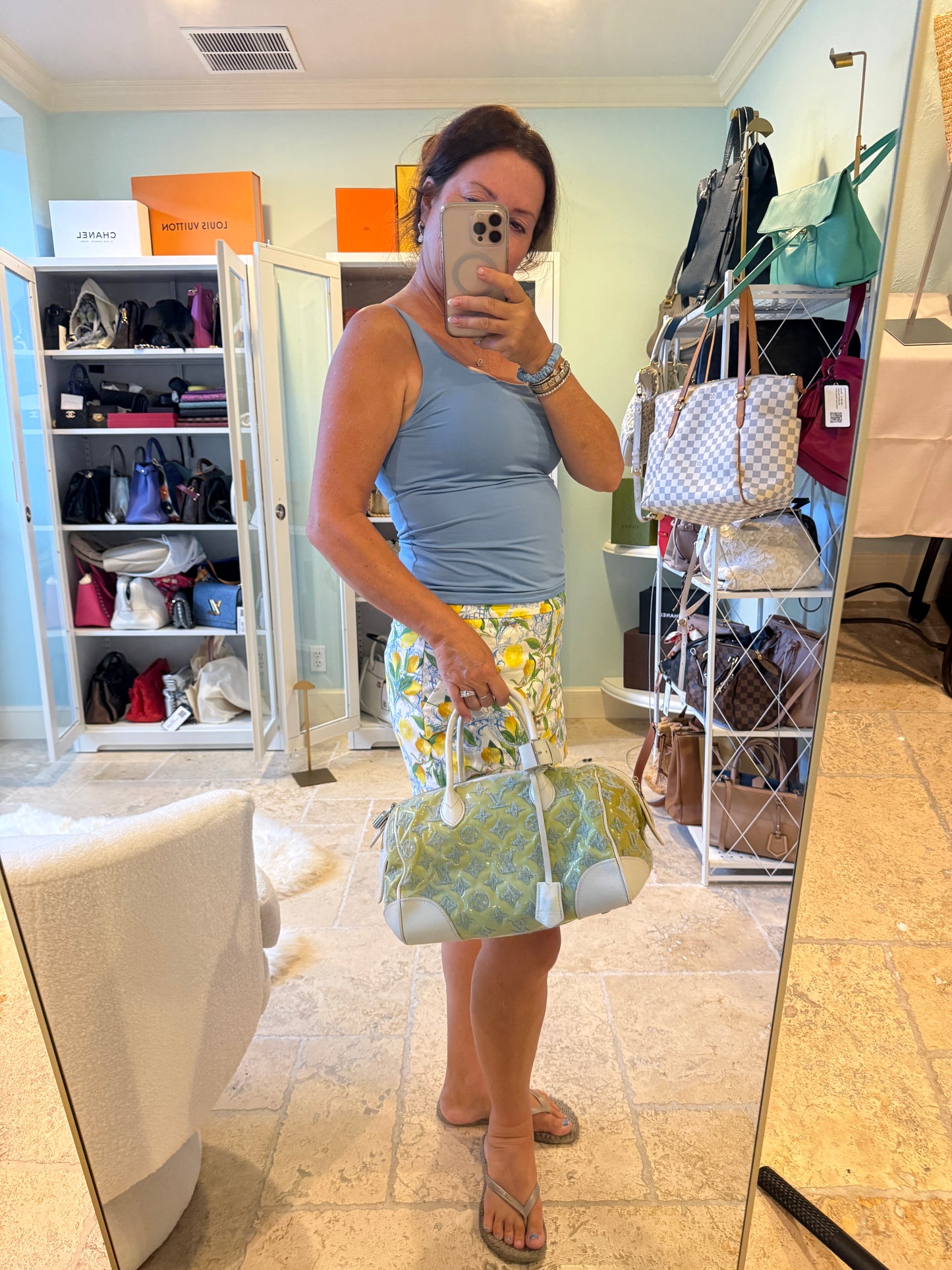 Louis Vuitton Special Edition Bouclettes Speedy Round in Green