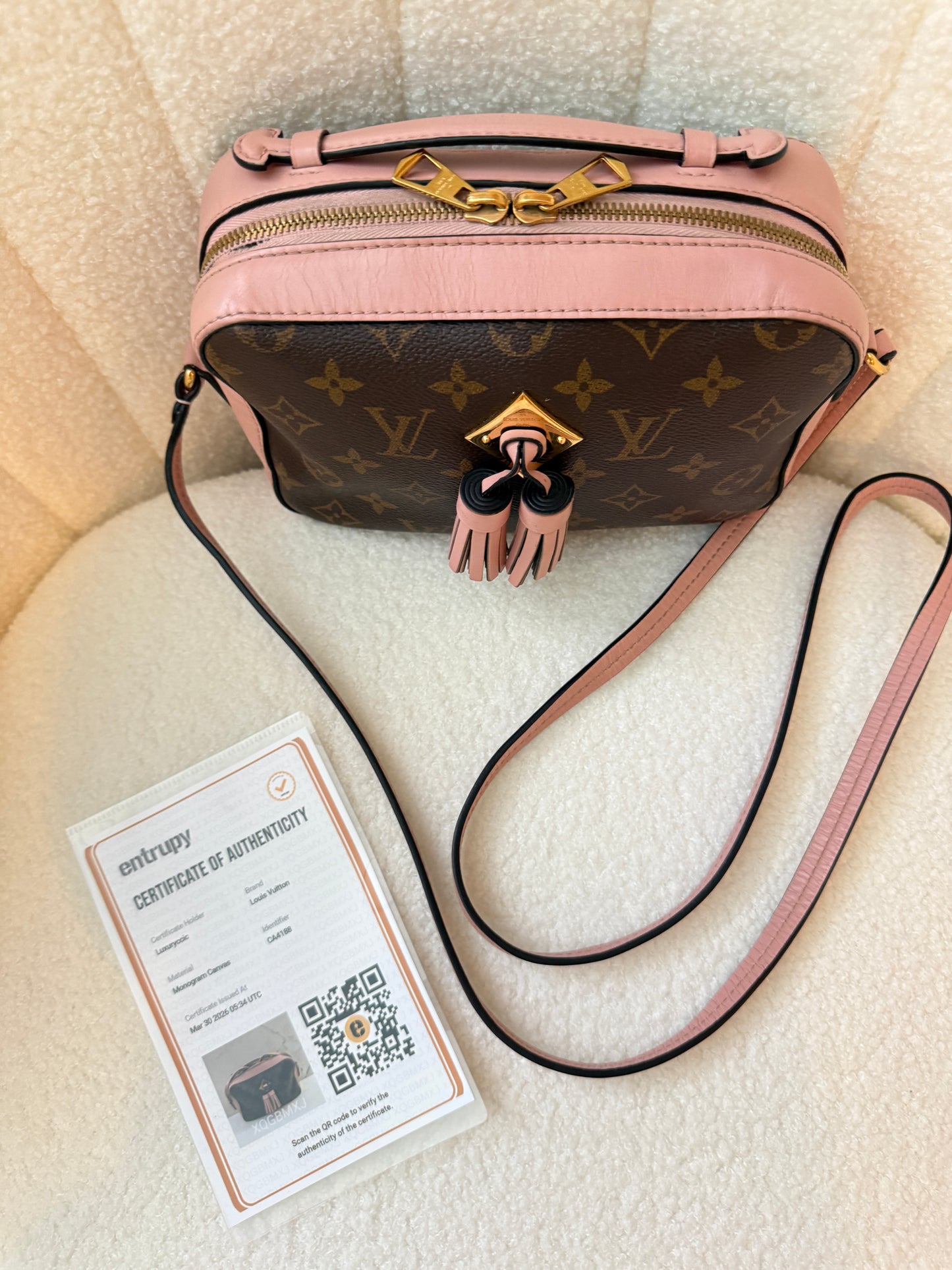 Louis Vuitton Monogram Saintonge Rose Pre-Owned