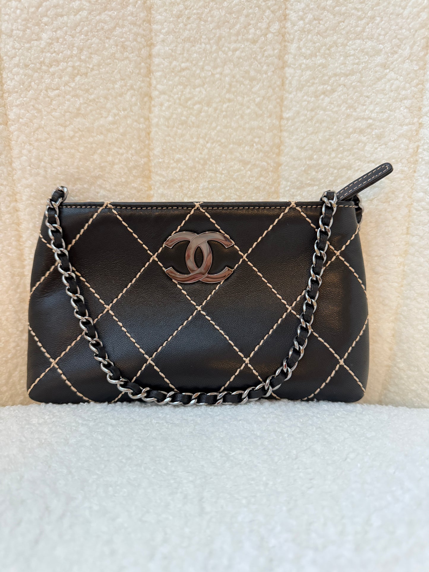 Sac à bandoulière mini Chanel Vintage Wild Stitch