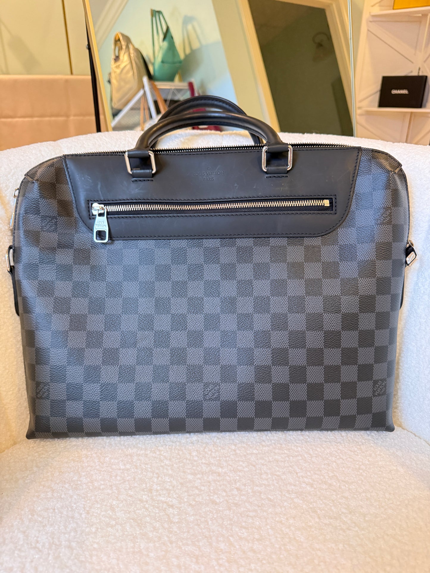 Louis Vuitton Porte-Documents Jour in Damier Graphite Pre-Owned