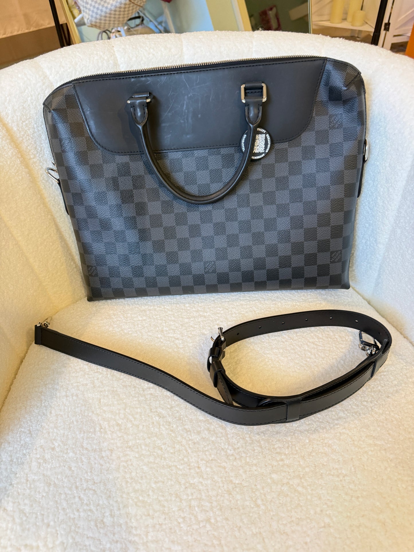 Louis Vuitton Porte-Documents Jour in Damier Graphite Pre-Owned