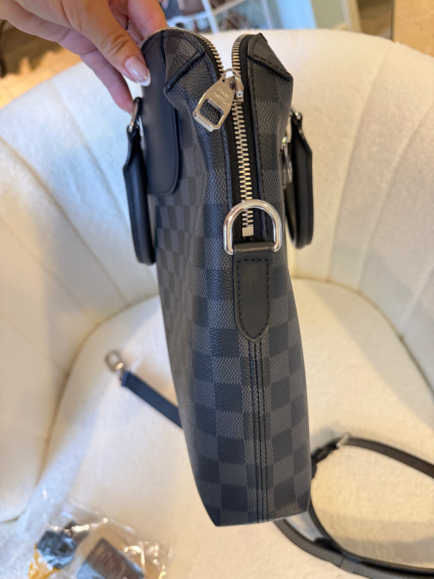 Louis Vuitton Porte-Documents Jour in Damier Graphite Pre-Owned