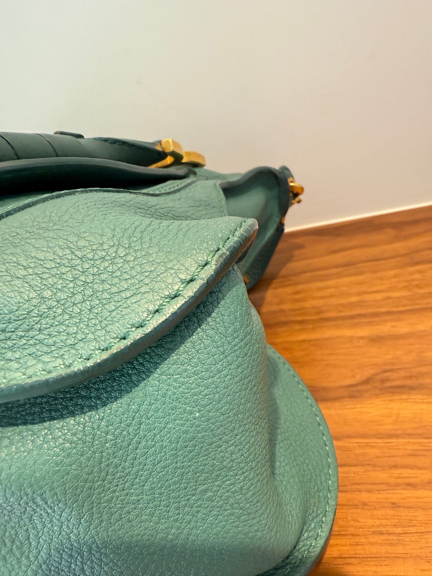 Chloe Marcie Satchel in Green Medium