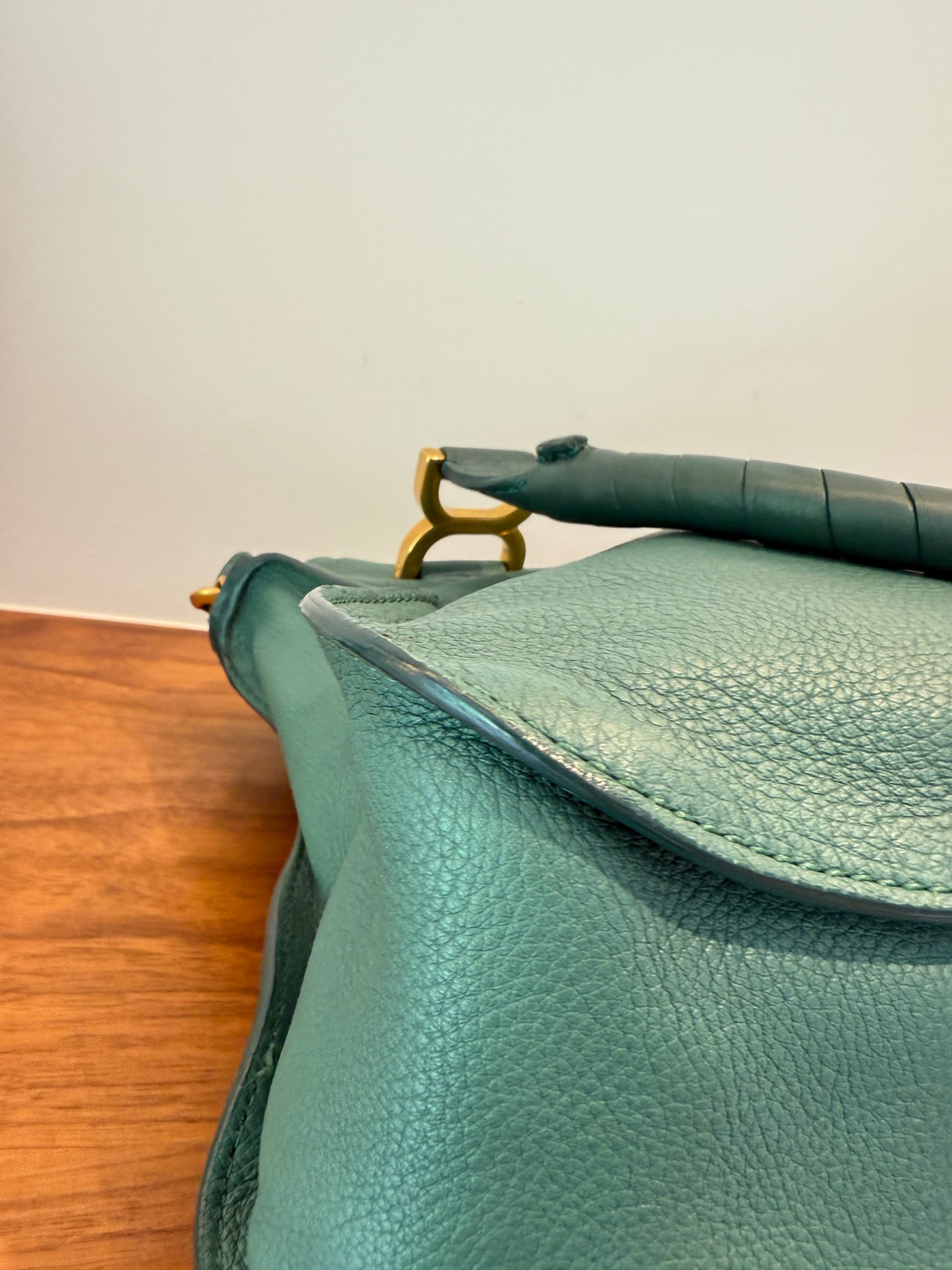 Chloe Marcie Satchel in Green Medium