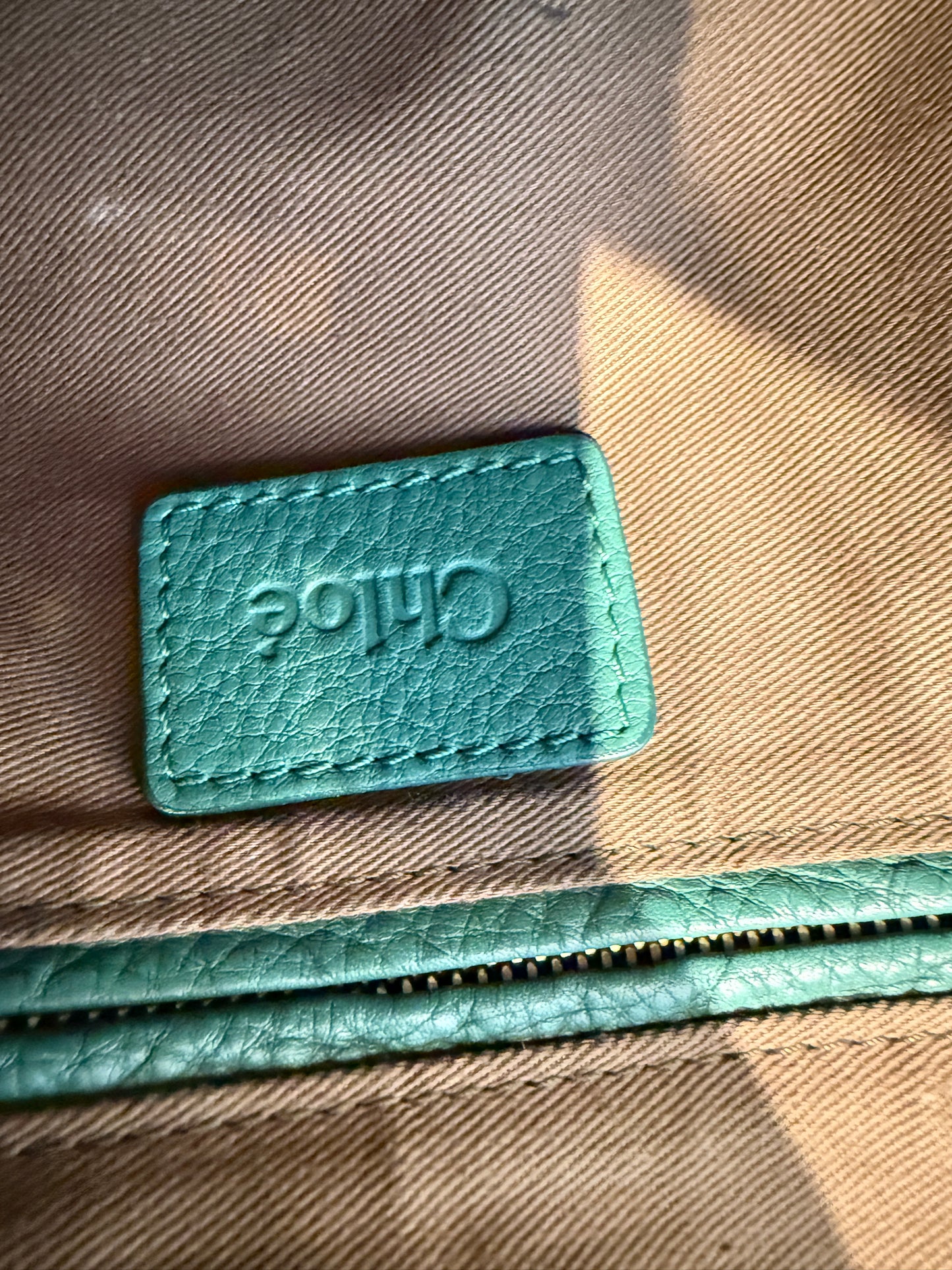 Chloe Marcie Satchel in Green Medium