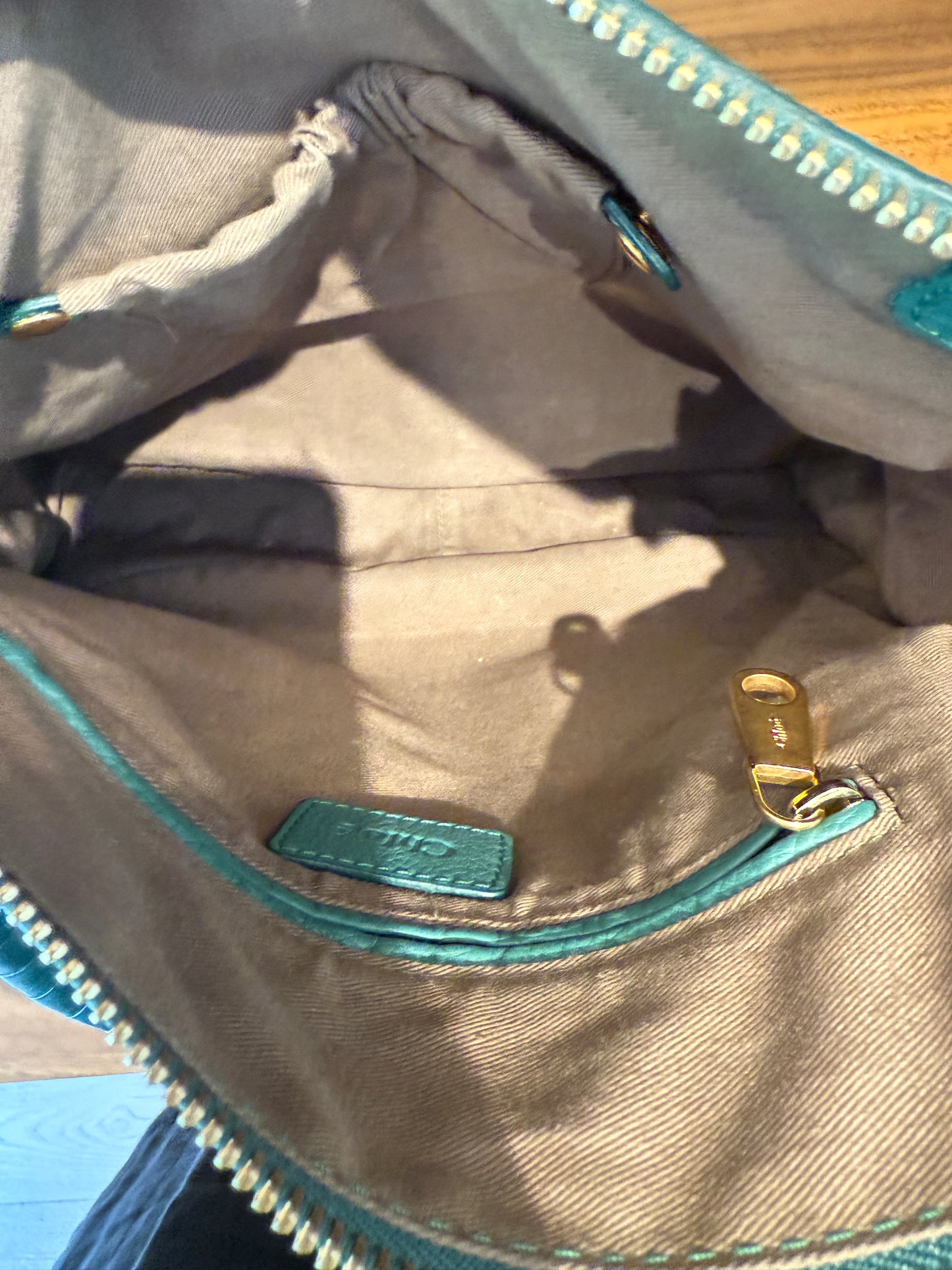Chloe Marcie Satchel in Green Medium
