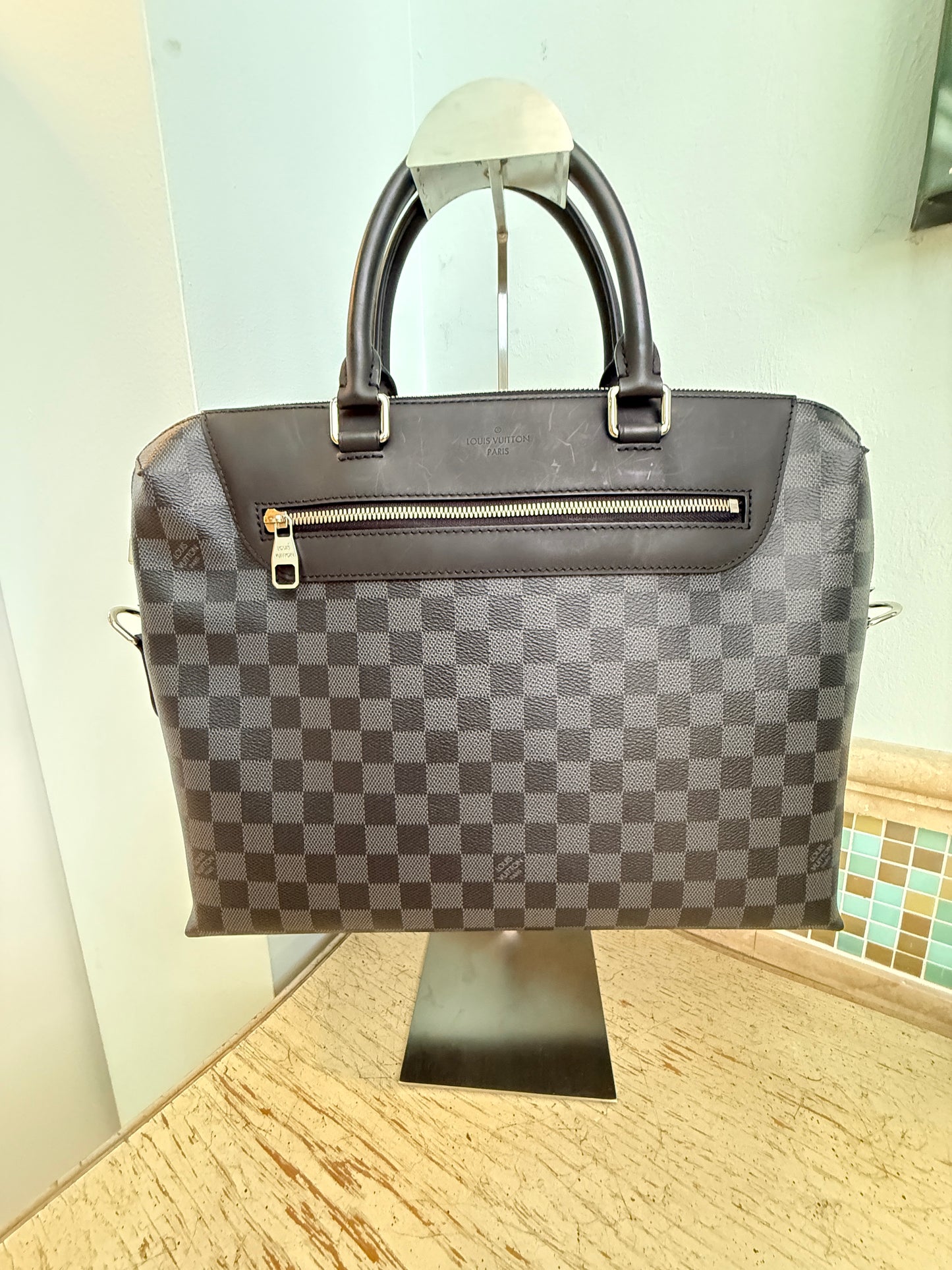 Louis Vuitton Porte-Documents Jour in Damier Graphite Pre-Owned