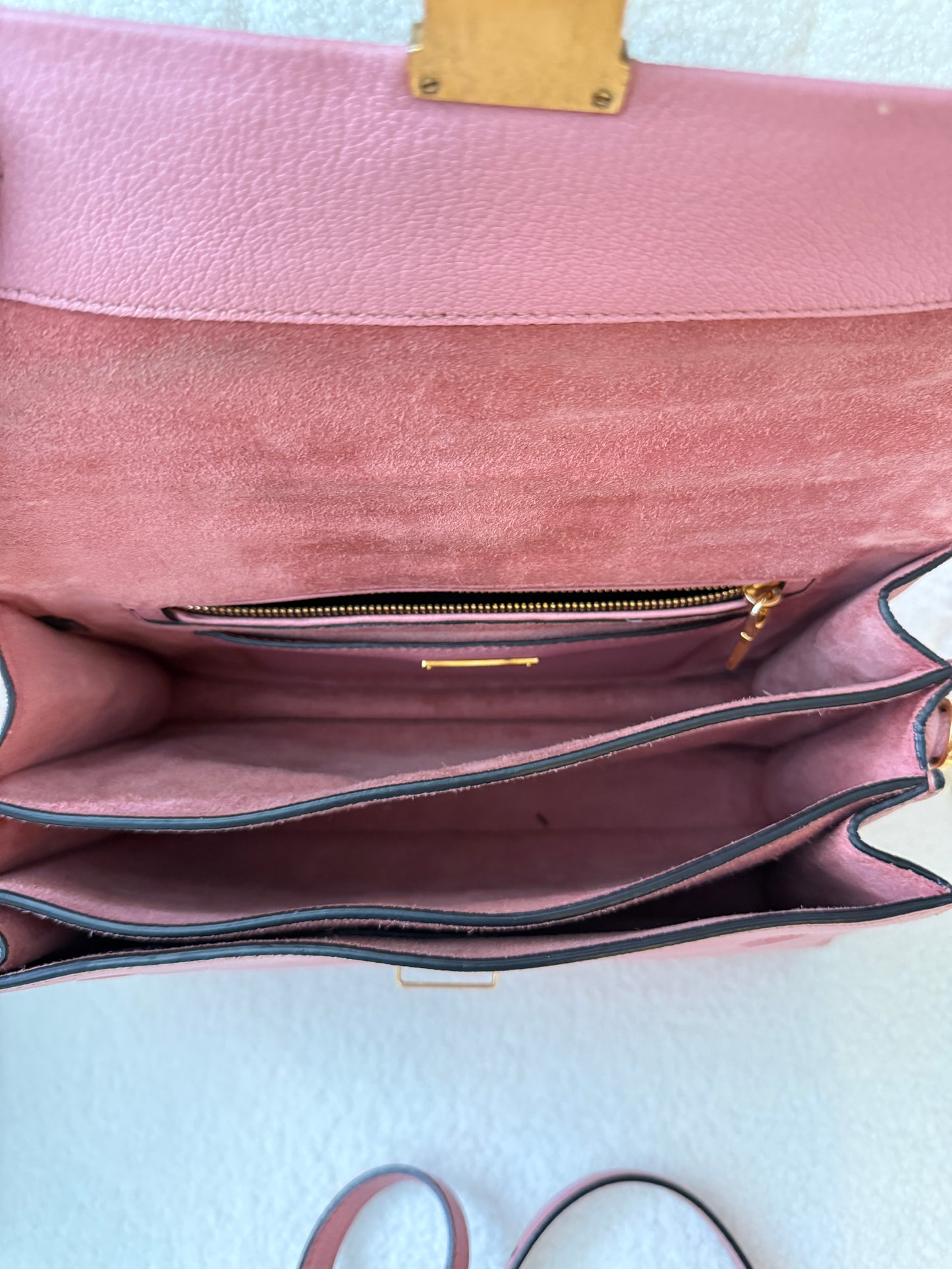 Miu Miu Madras Handbag in Pink Leather Pre-Owned