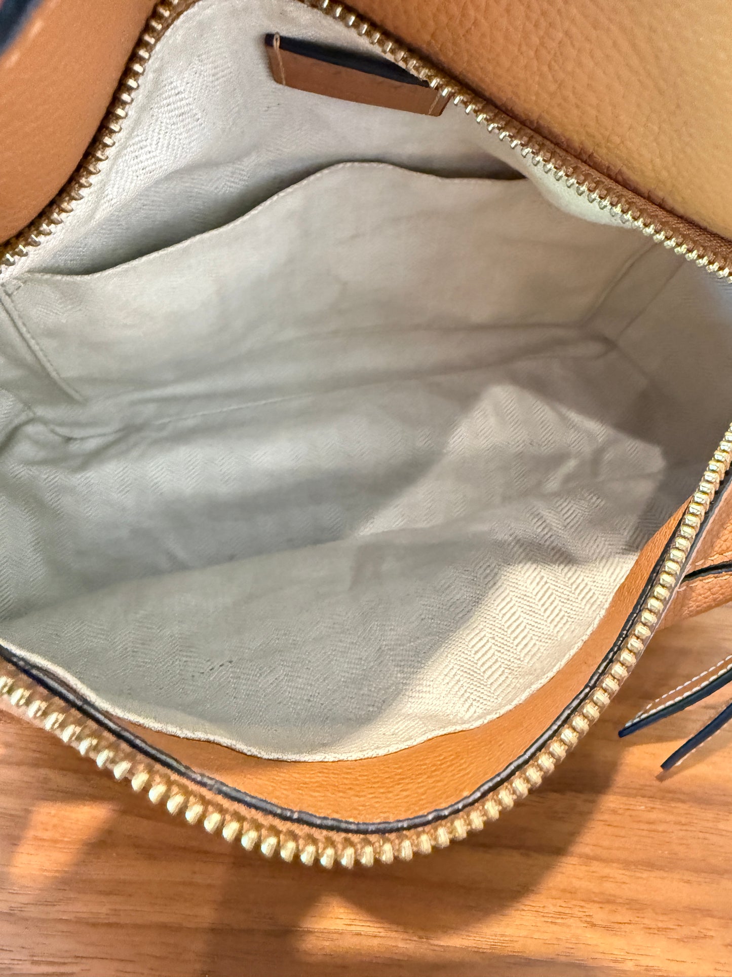 Loewe puzzle bag small luxury view of interior