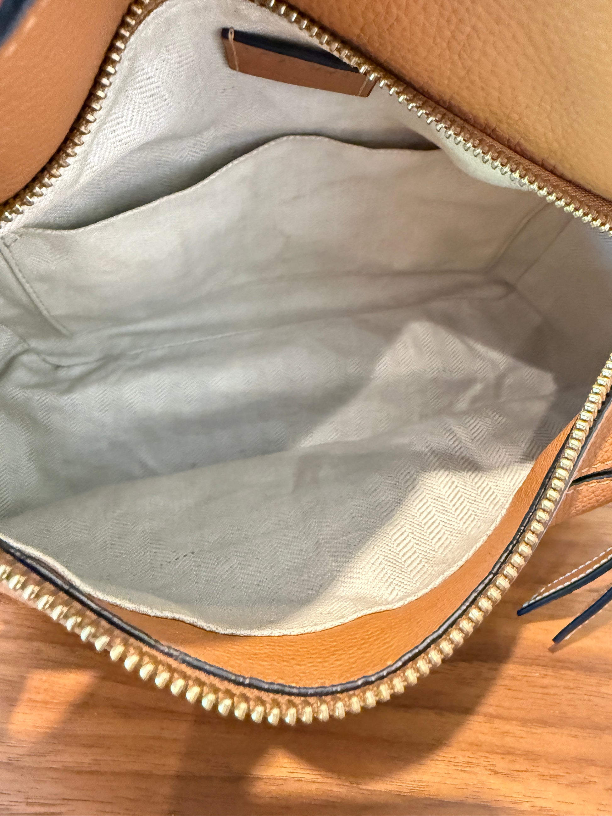 Loewe puzzle bag small luxury view of interior