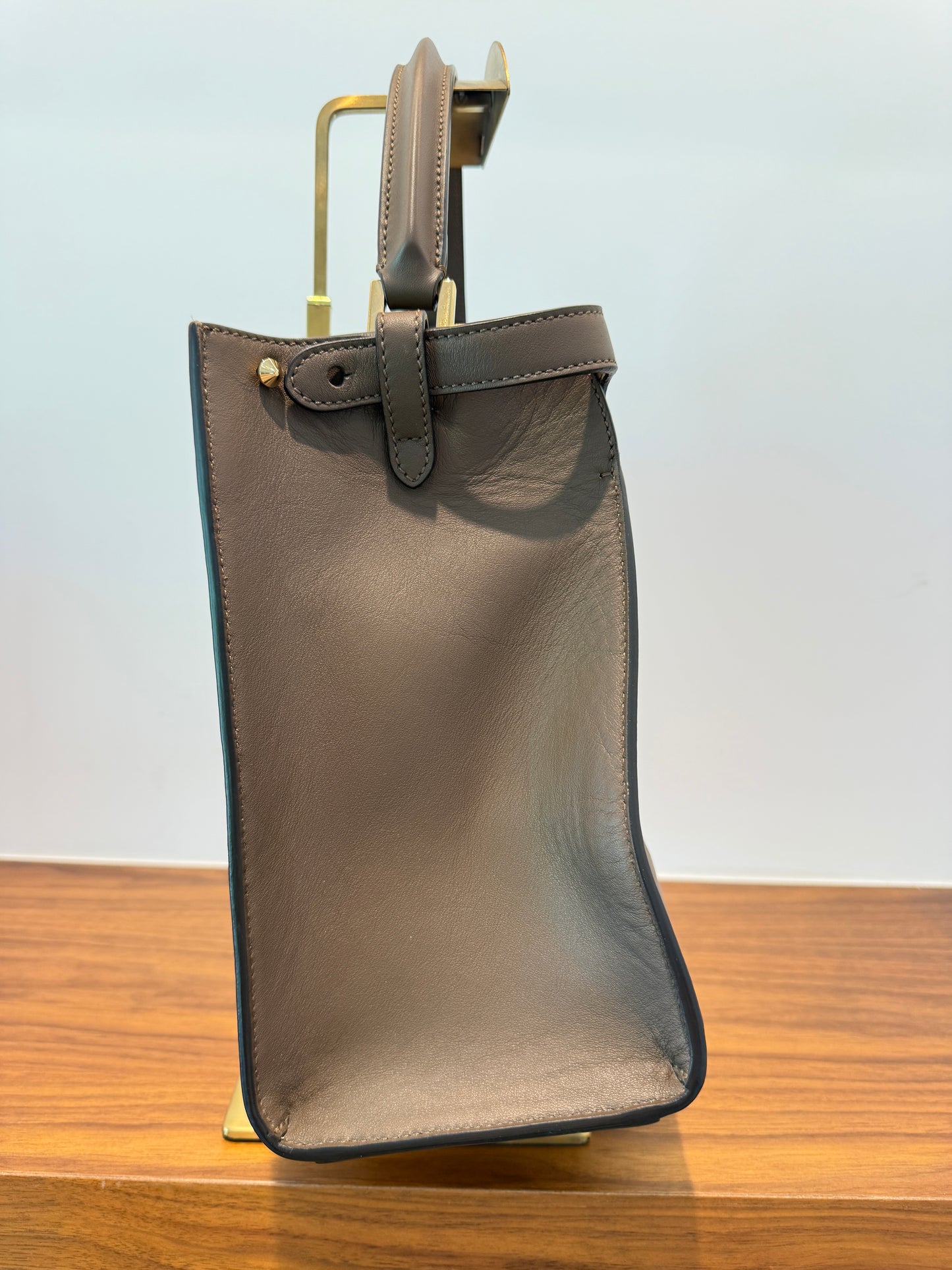 Fendi Vitello Seta Shiny Nappa Medium Peekaboo Satchel Pre-Owned