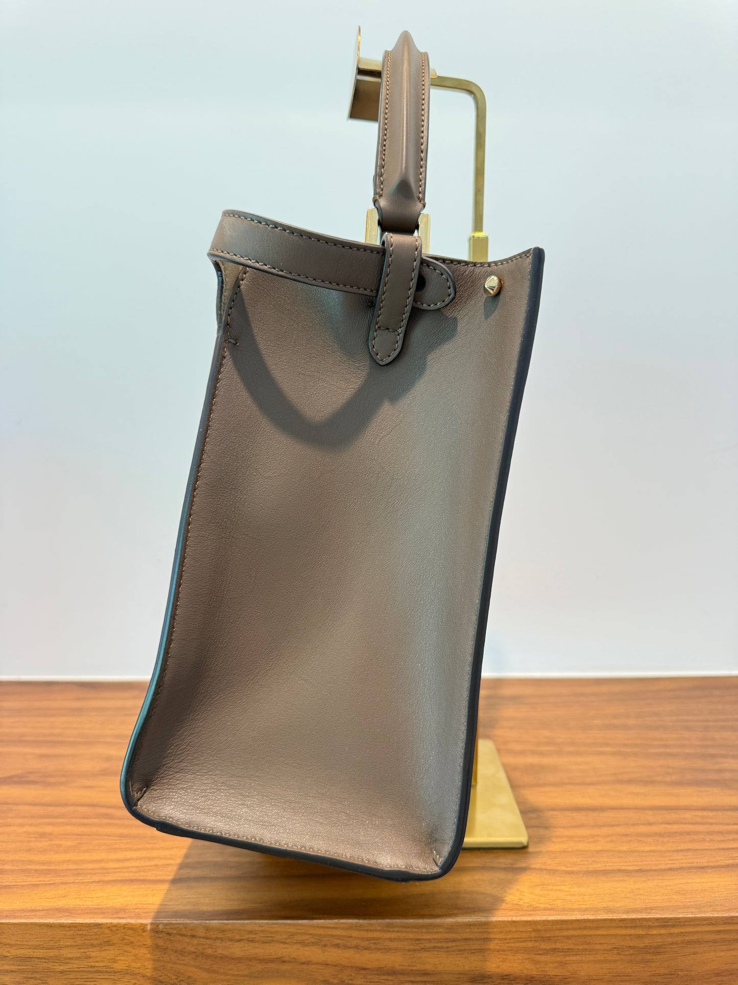 Fendi Vitello Seta Shiny Nappa Medium Peekaboo Satchel Pre-Owned