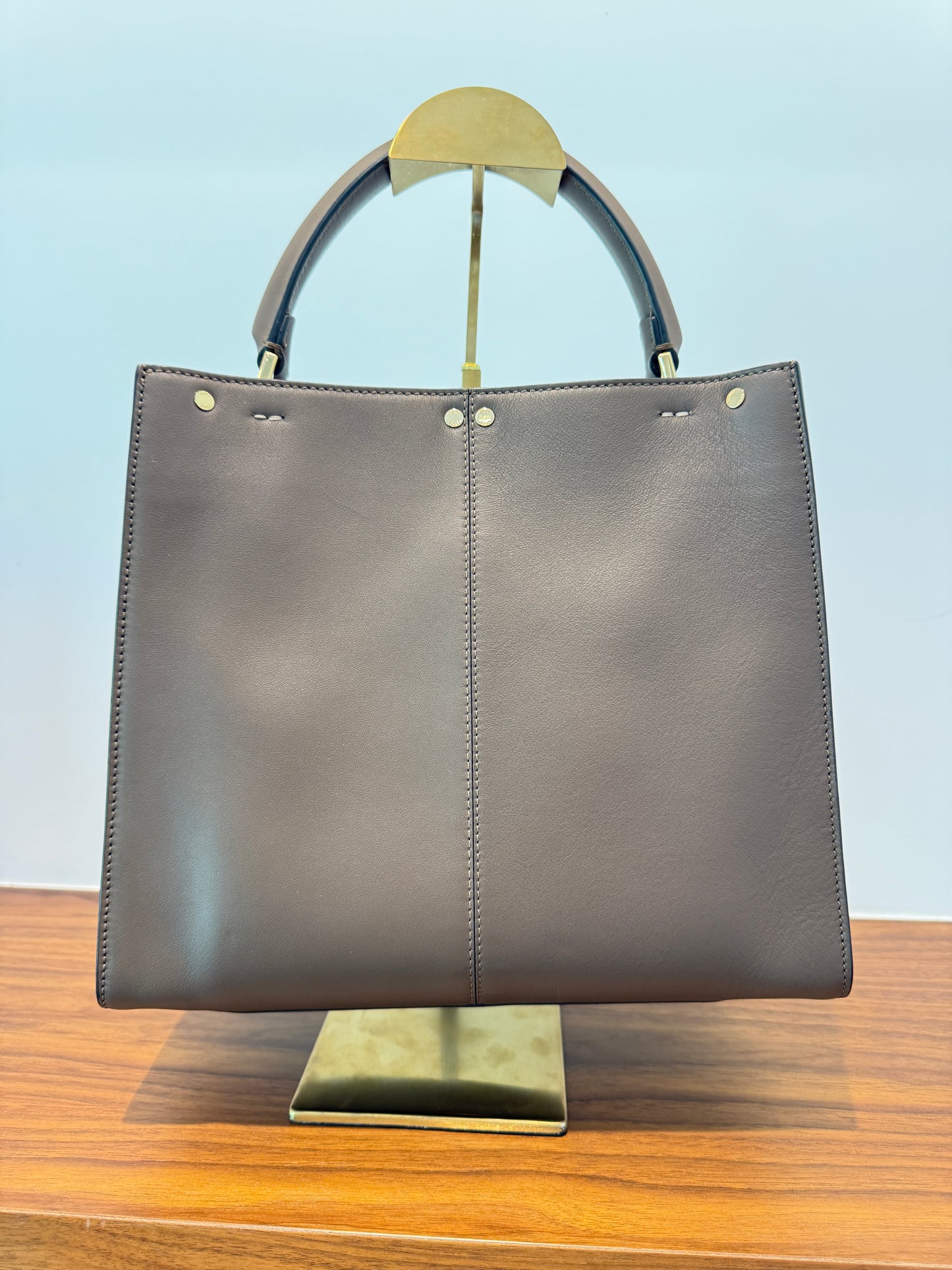 Fendi Vitello Seta Shiny Nappa Medium Peekaboo Satchel Pre-Owned