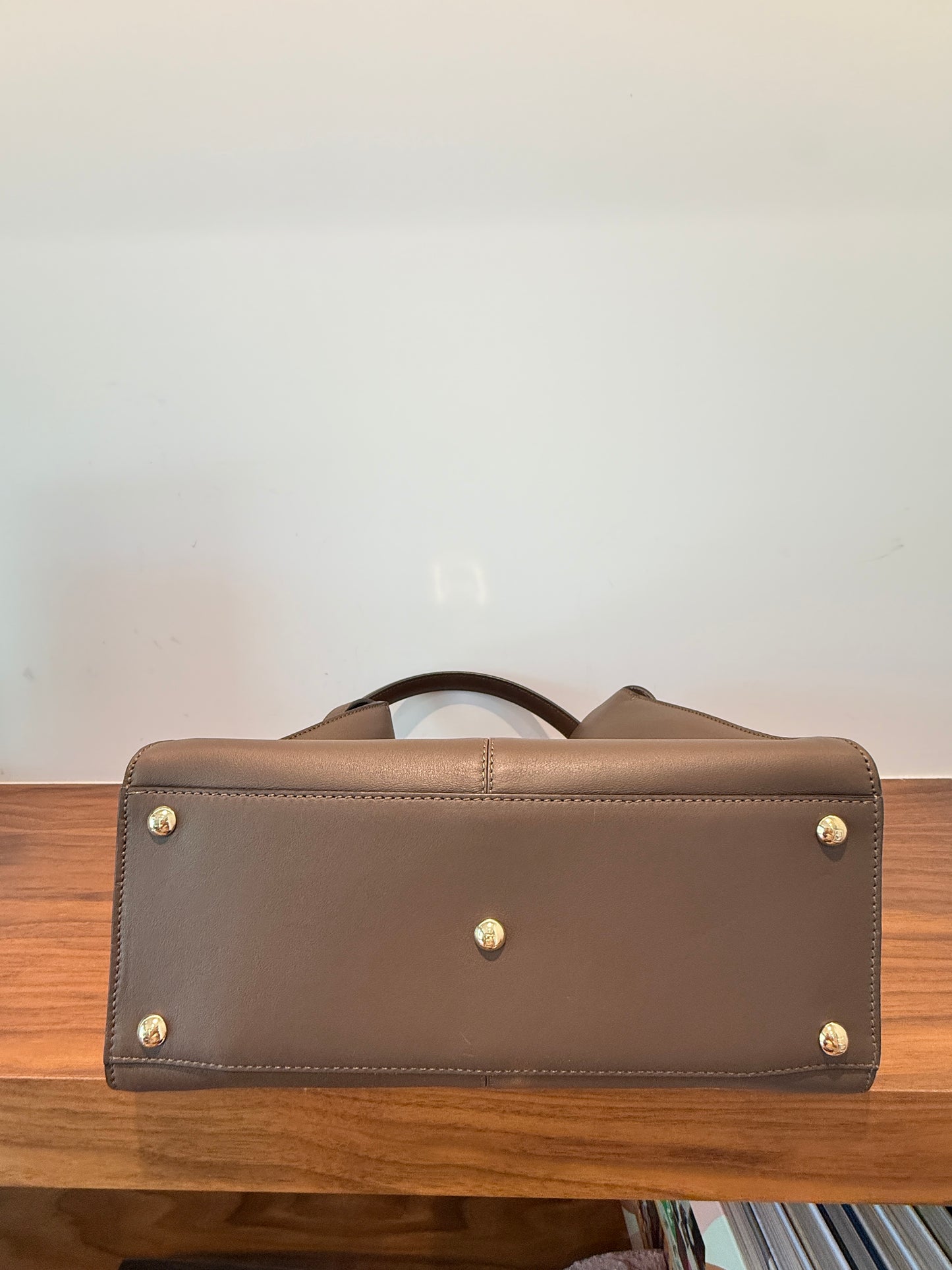 Fendi Vitello Seta Shiny Nappa Medium Peekaboo Satchel Pre-Owned