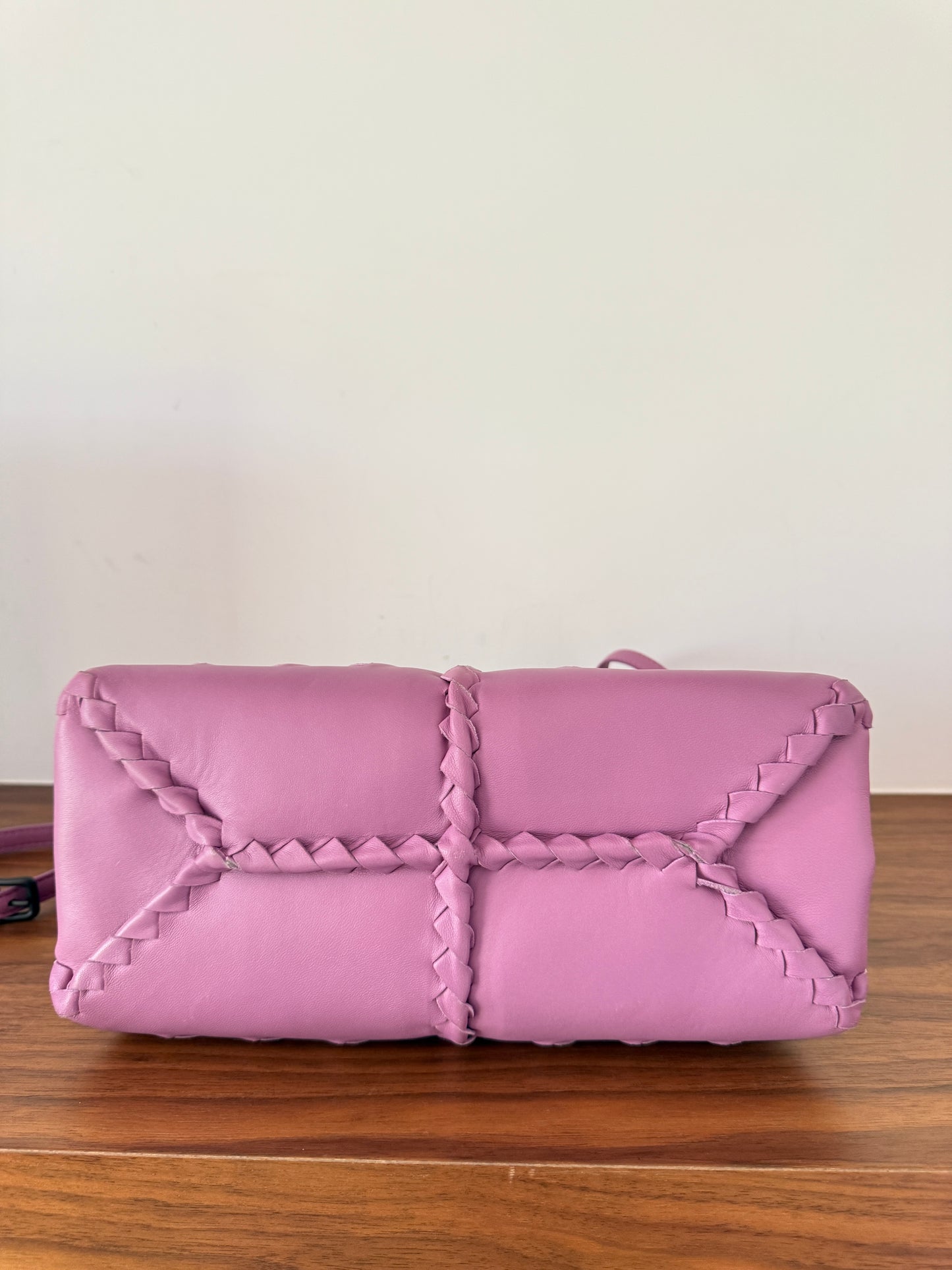 Bottega Veneta Napoli Mini Tote in Purple Pre-Owned