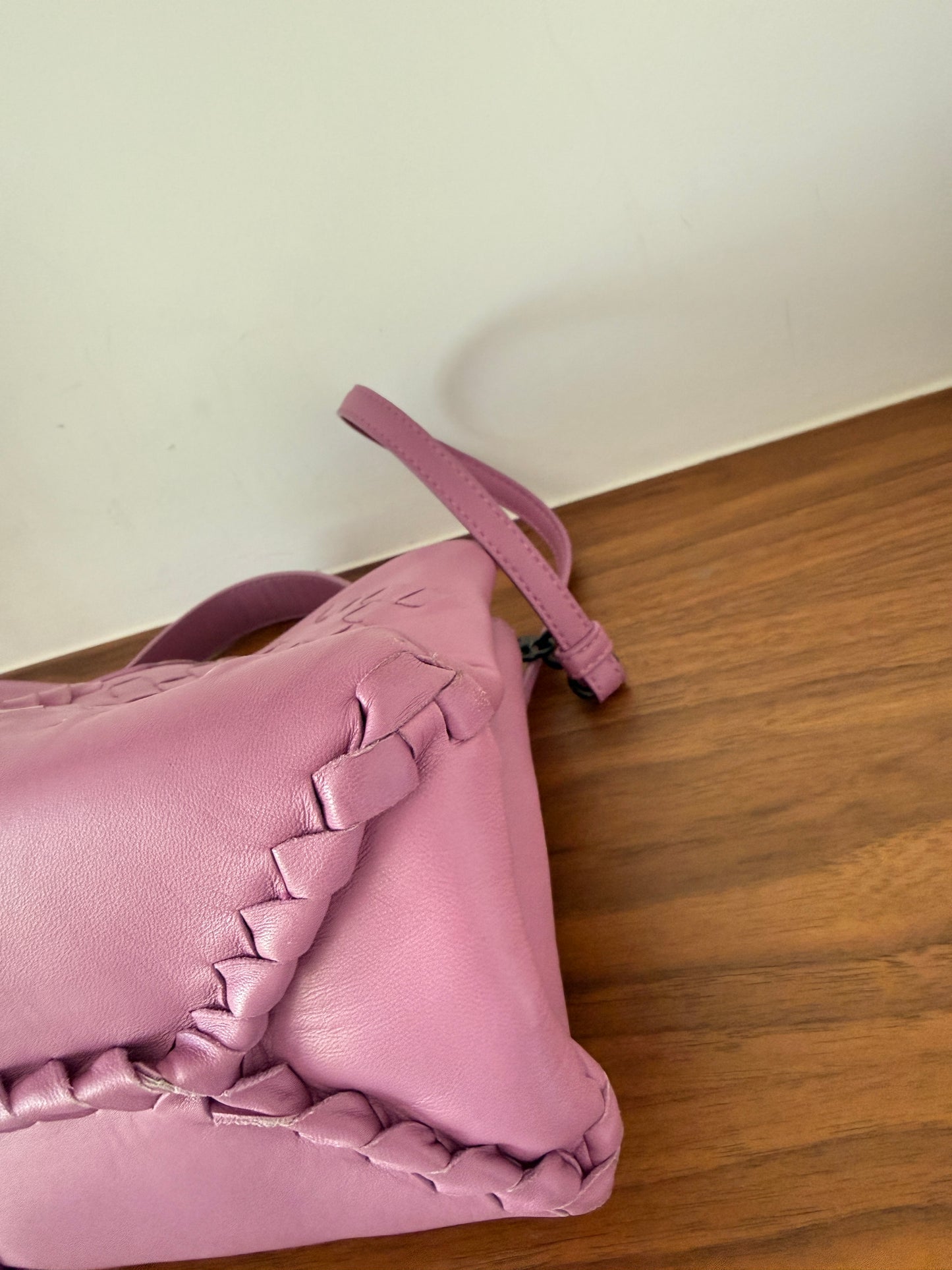 Bottega Veneta Napoli Mini Tote in Purple Pre-Owned