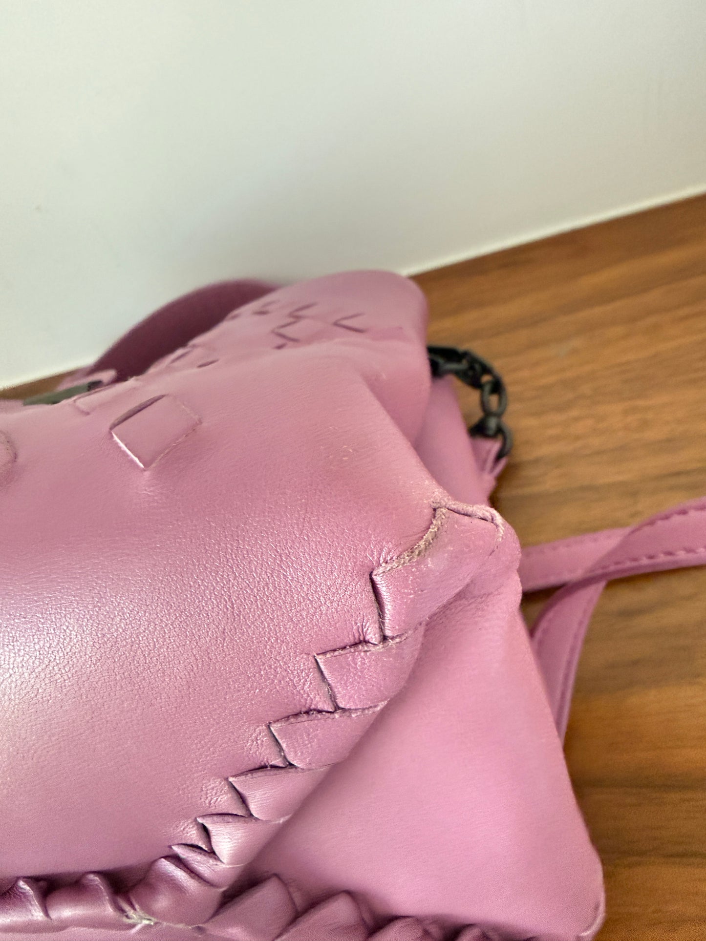 Bottega Veneta Napoli Mini Tote in Purple Pre-Owned
