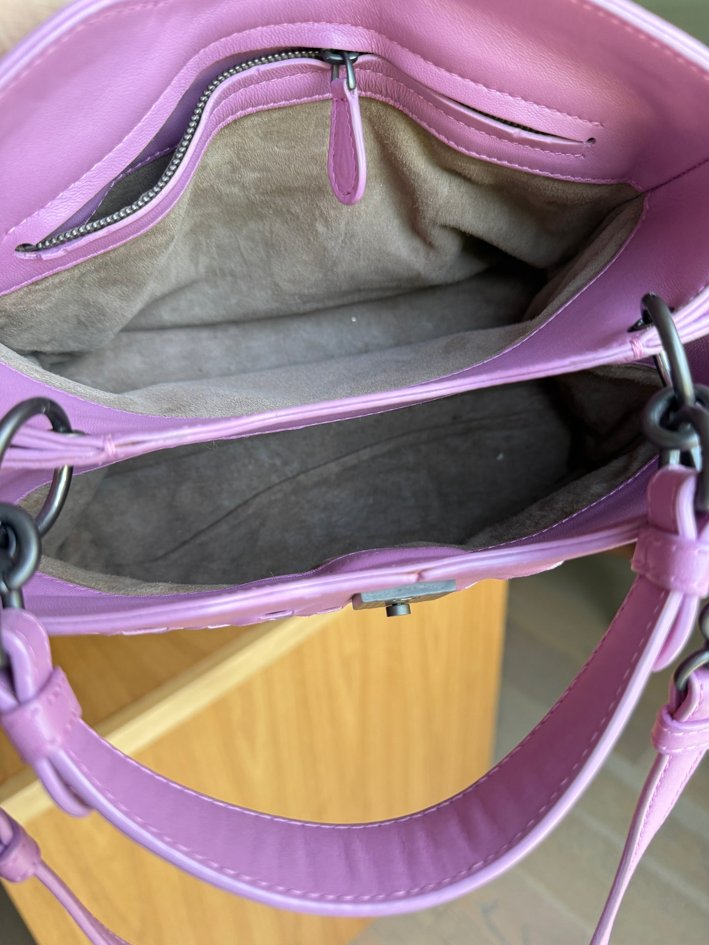 Bottega Veneta Napoli Mini Tote in Purple Pre-Owned