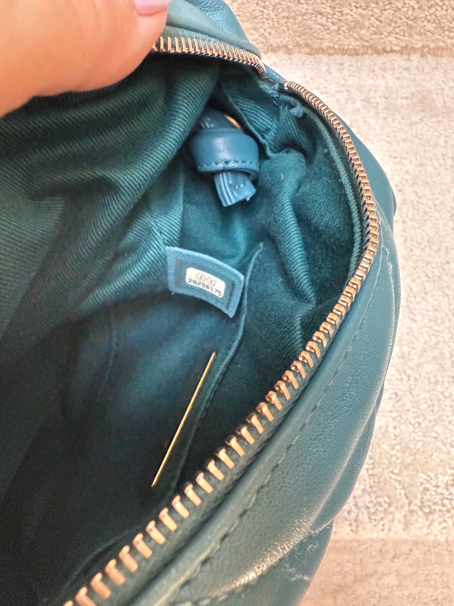 CHANEL Paris-New York Turquoise Bowling Crossbody Bag