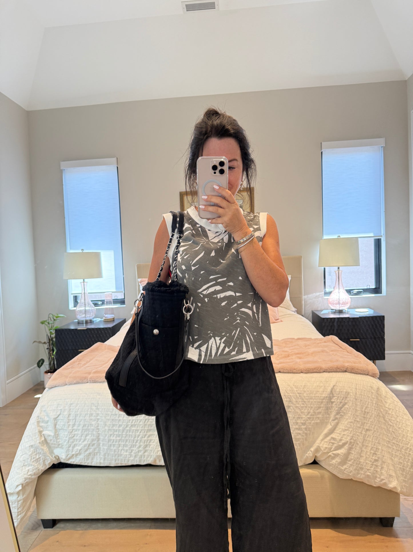 Chanel Deauville Double Face Canvas Tote in Black Canvas