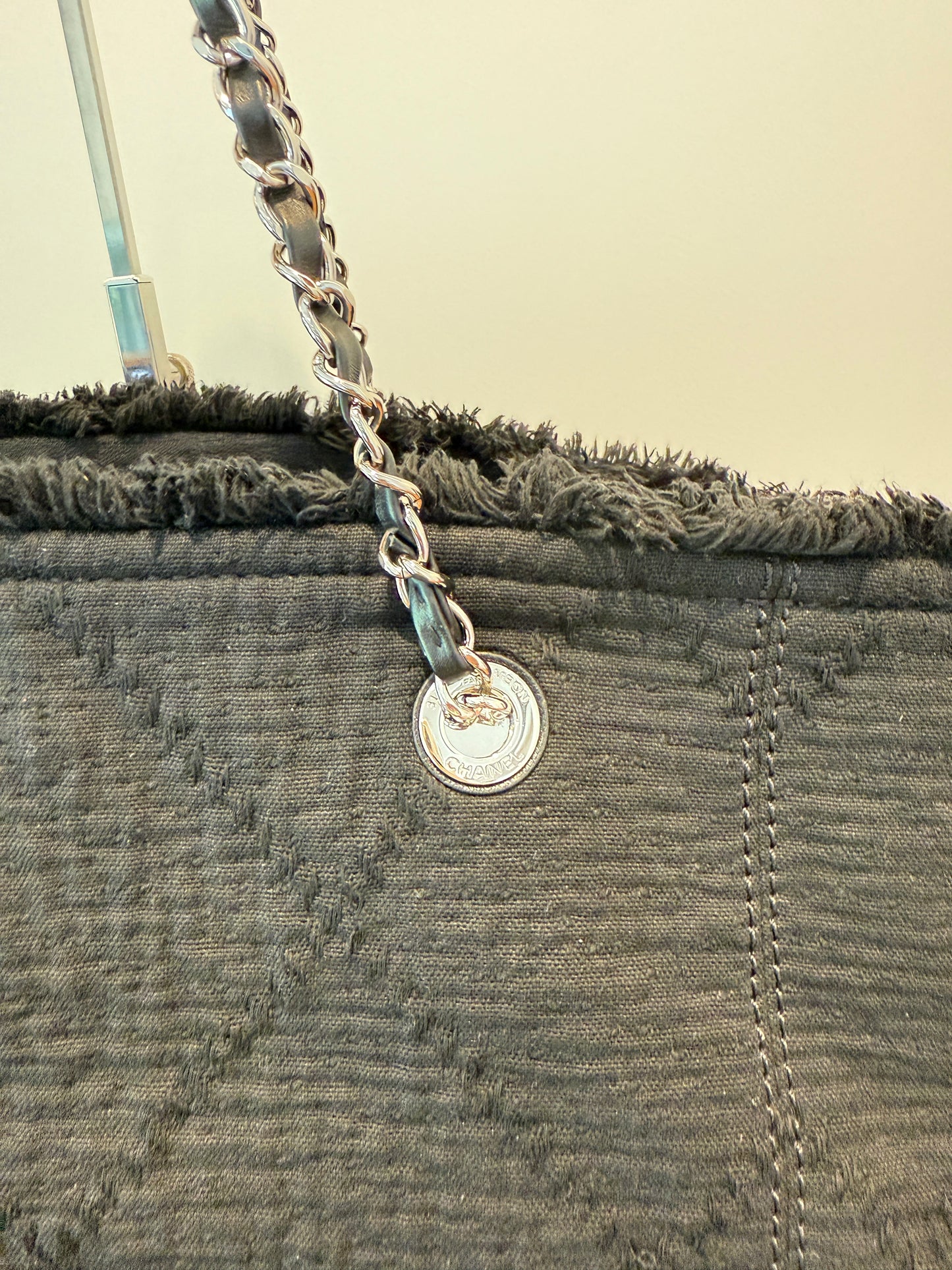 Chanel Deauville Double Face Canvas Tote in Black Canvas