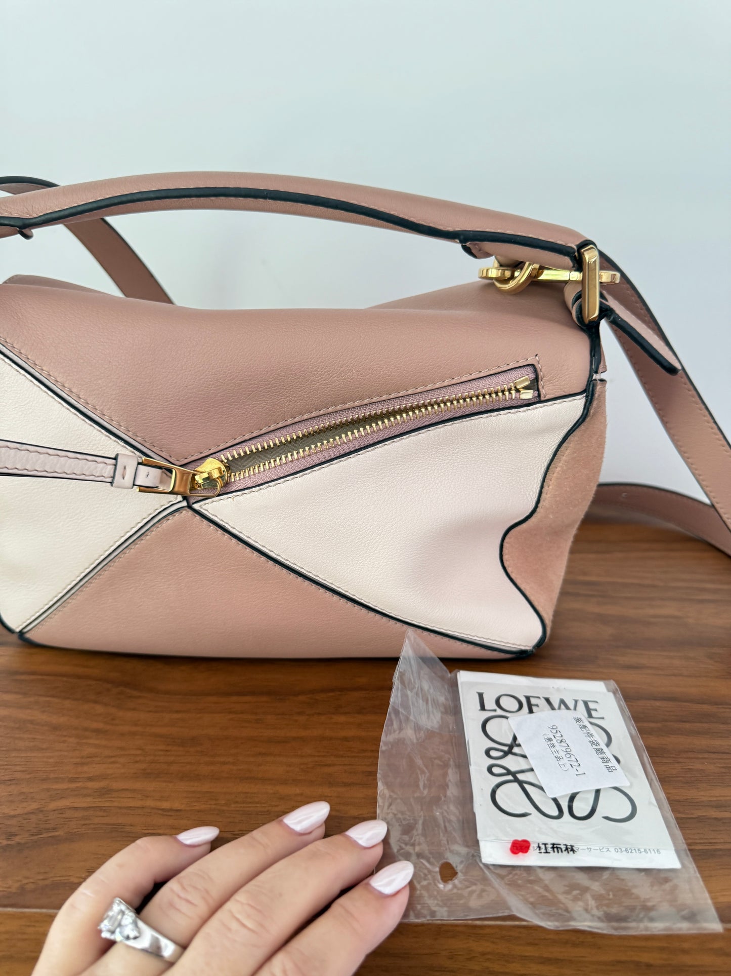 Loewe Puzzle Bag in Blush Small Authentic Preloved