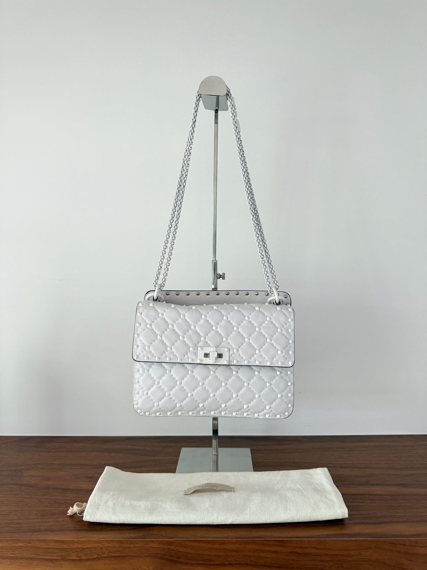 Valentino Spike Quilted leather Bag in Medium