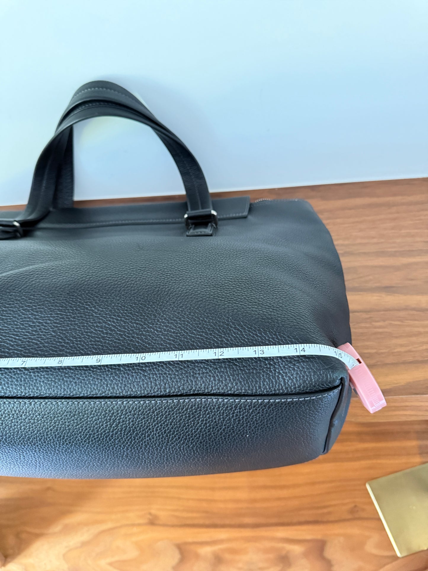 Salvatore Ferragamo Black Leather Large Tote Unisex