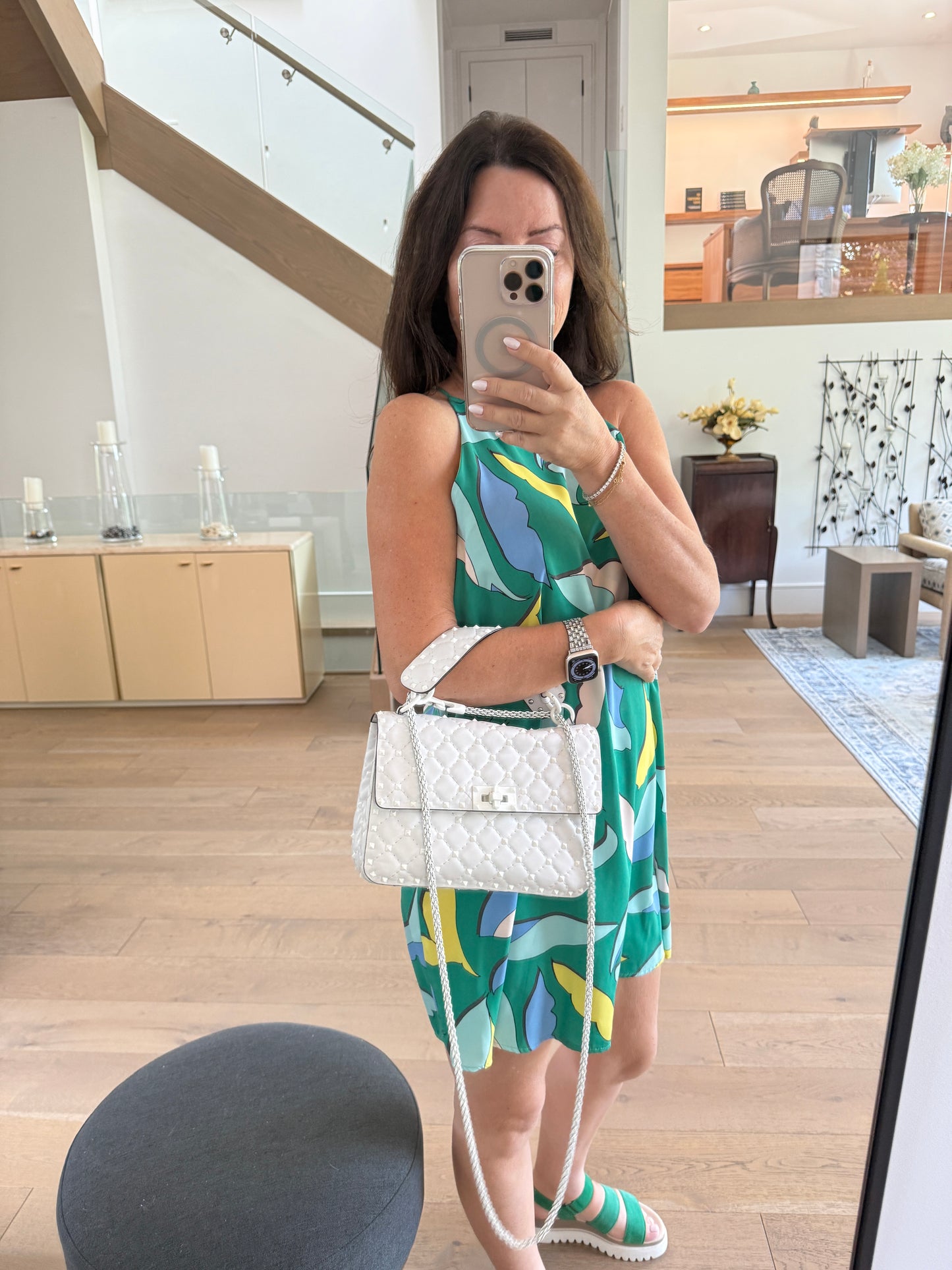 Valentino Spike Quilted leather Bag in Medium