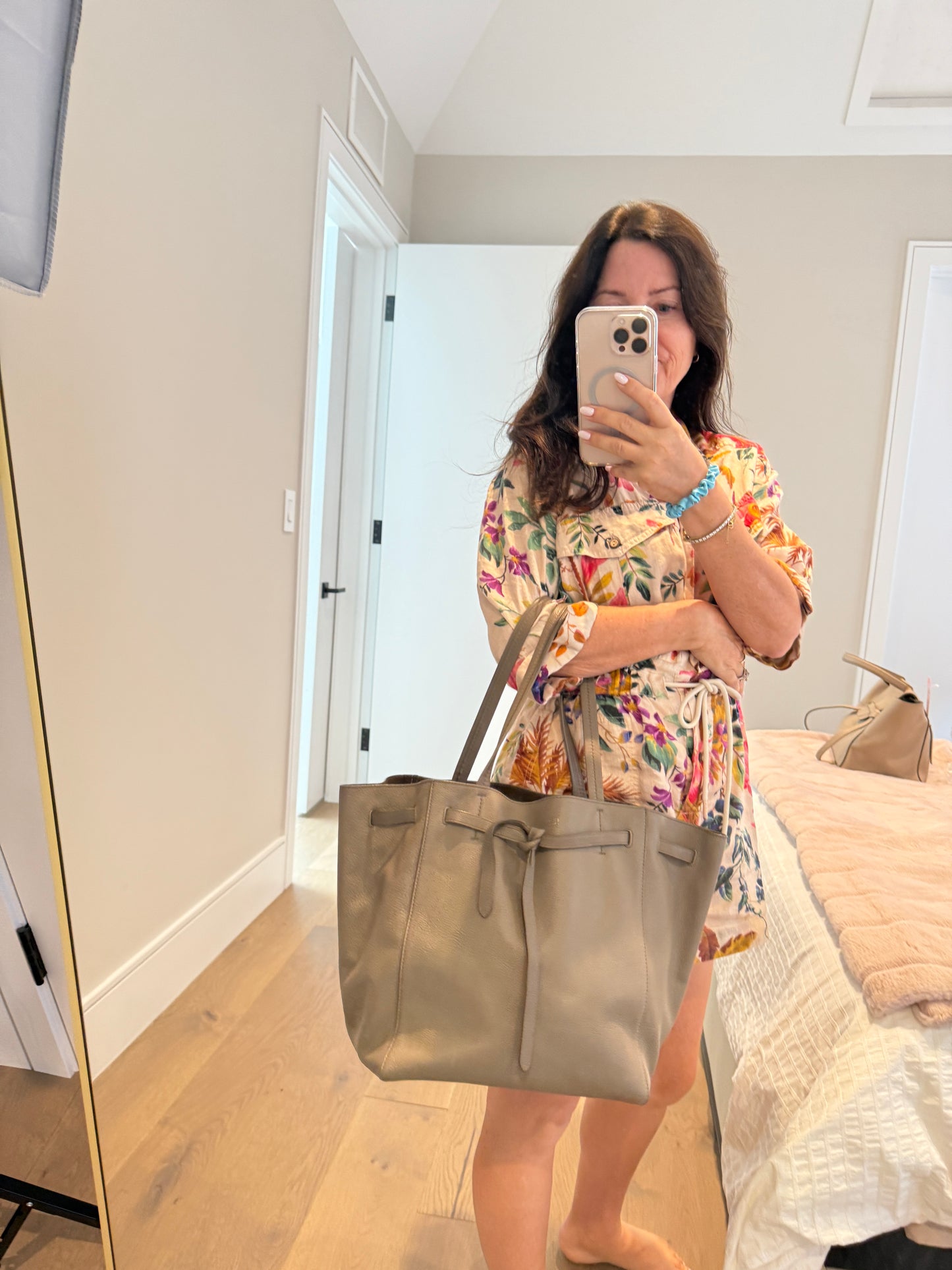 Celine Phantom Cabas Tote in Griege