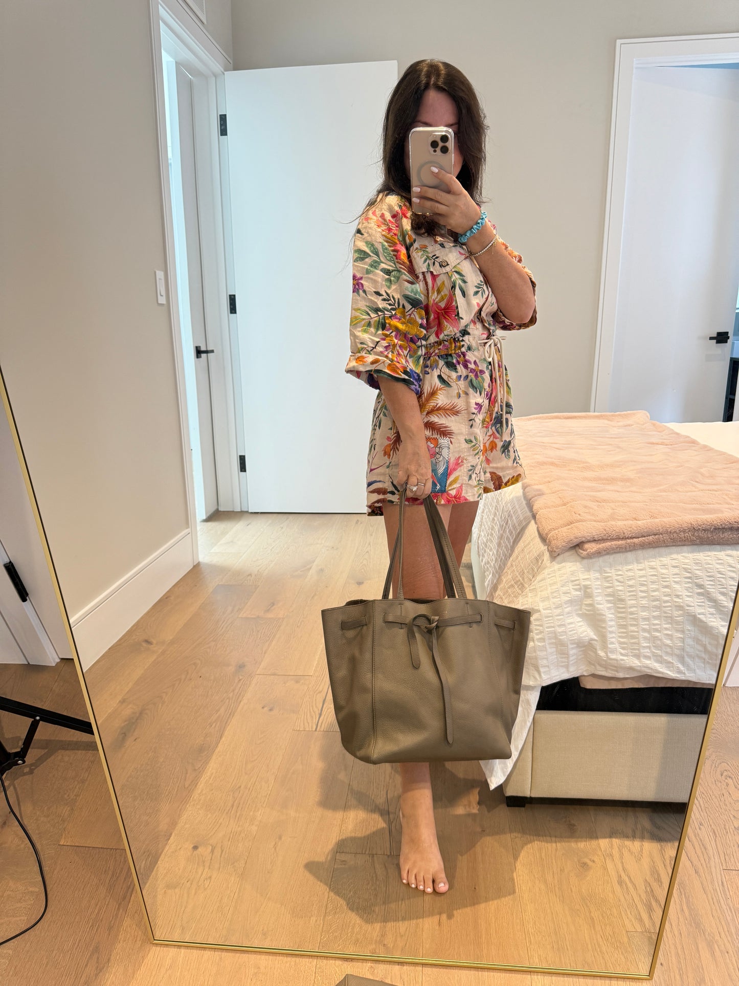 Celine Phantom Cabas Tote in Griege