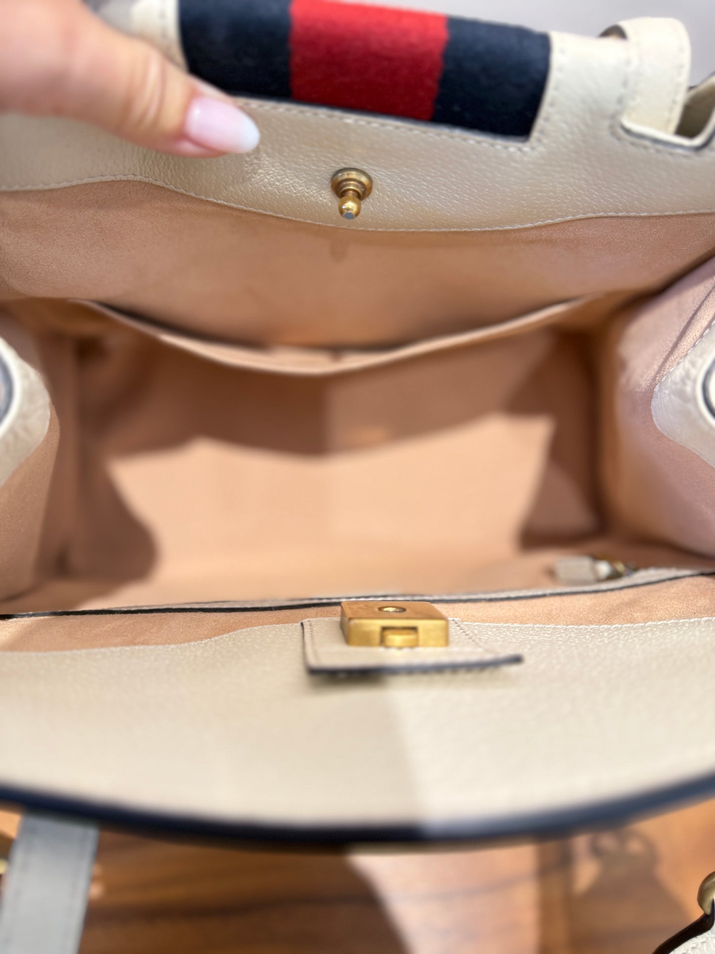 GUCCI Medium Calfskin Butterfly Tote Top Handle