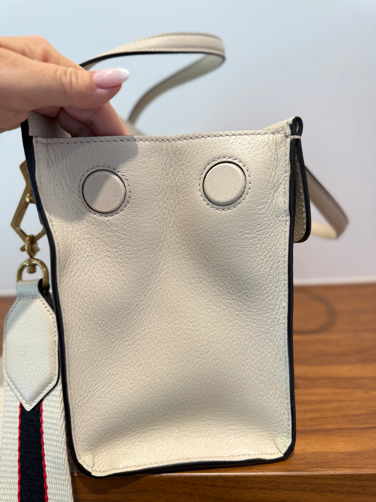 GUCCI Medium Calfskin Butterfly Tote Top Handle