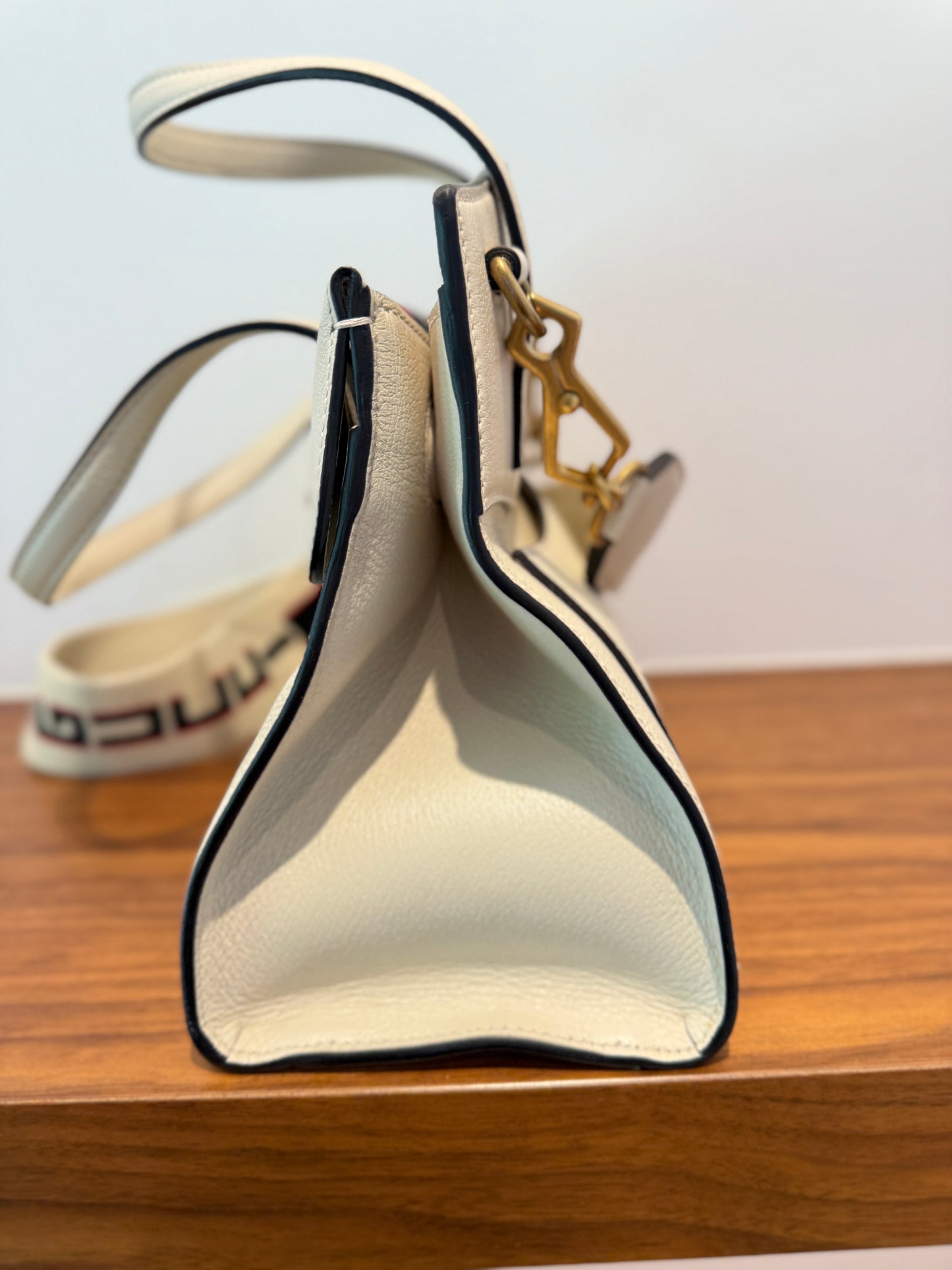 GUCCI Medium Calfskin Butterfly Tote Top Handle