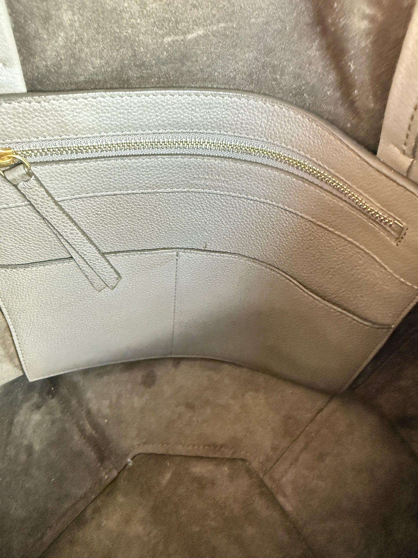Celine Phantom Cabas Tote in Griege