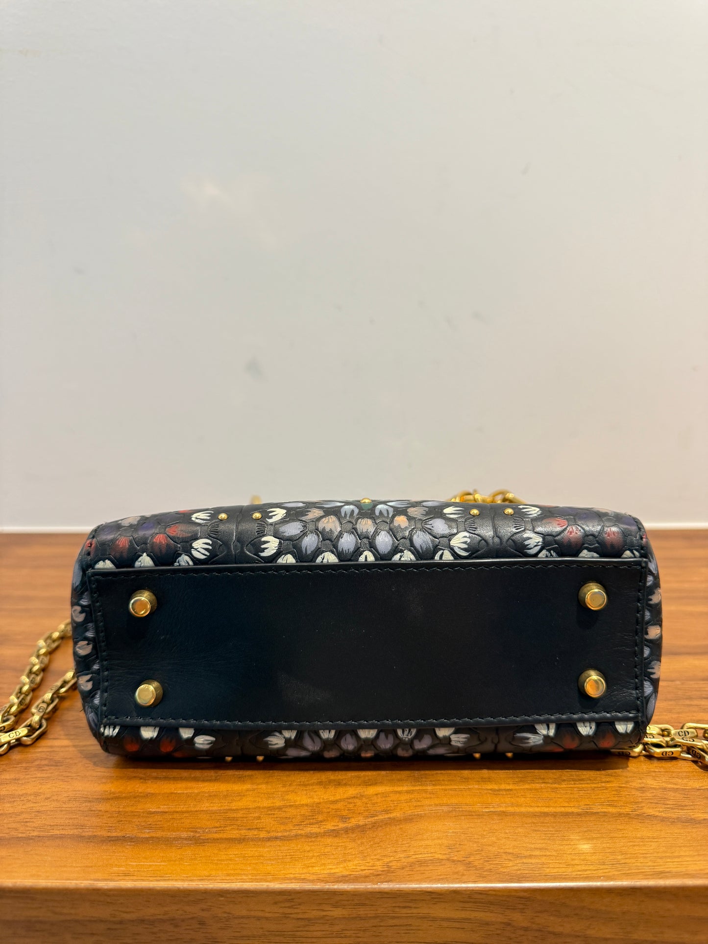Dior Lady Dior Mini Leather Handbag Pre-Owned